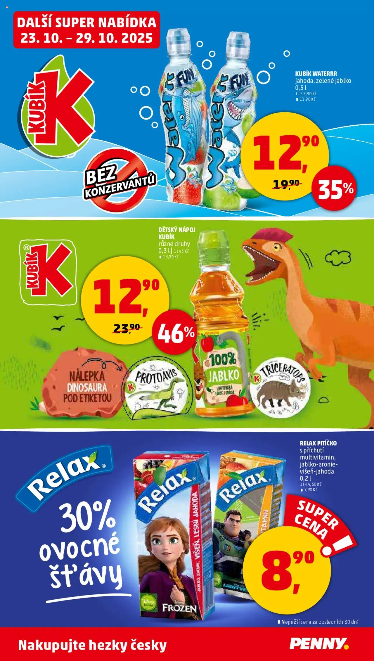 Penny Market leták - Čtvrtečník od 23.10.2025 | Strana: 37 | Produkty: Kubík Waterrr