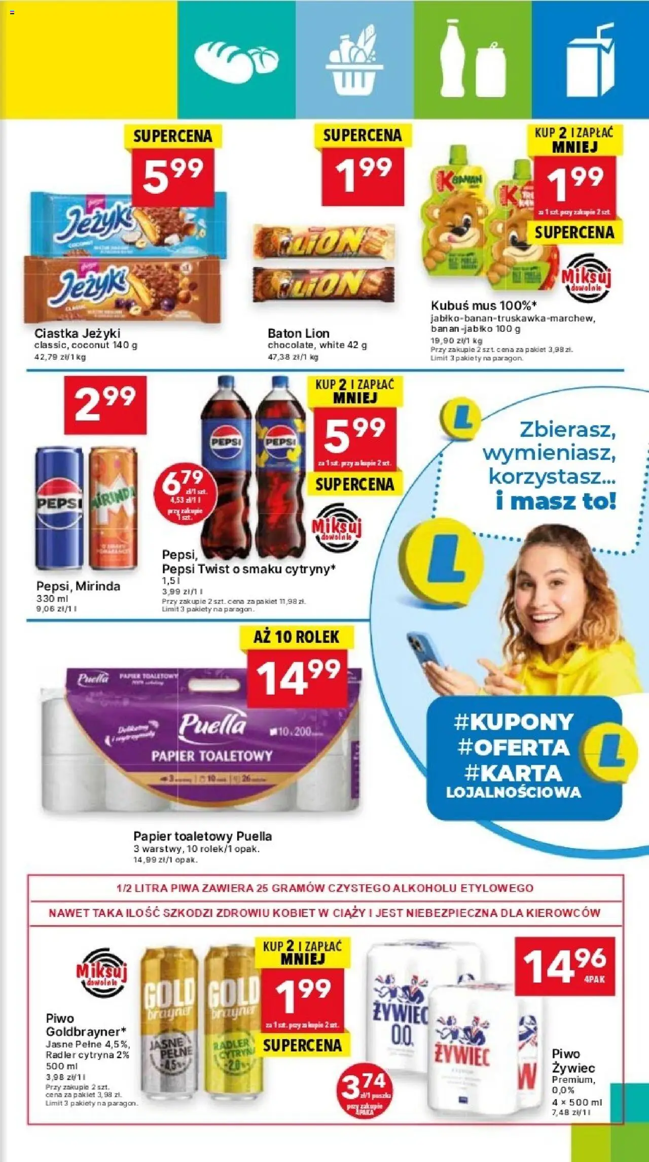 Lewiatan gazetka - Bydgoszcz Express od 11.09.2025 | Strona: 3 | Produkty: Papier toaletowy, Baton, Piwo, Banan