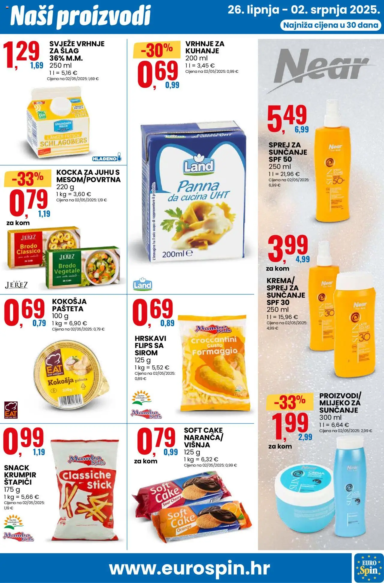 Eurospin katalog | vrijedi od 26.06.2025 | Stranica: 17 | Proizvodi: Flips, Mlijeko, Krema, Šlag