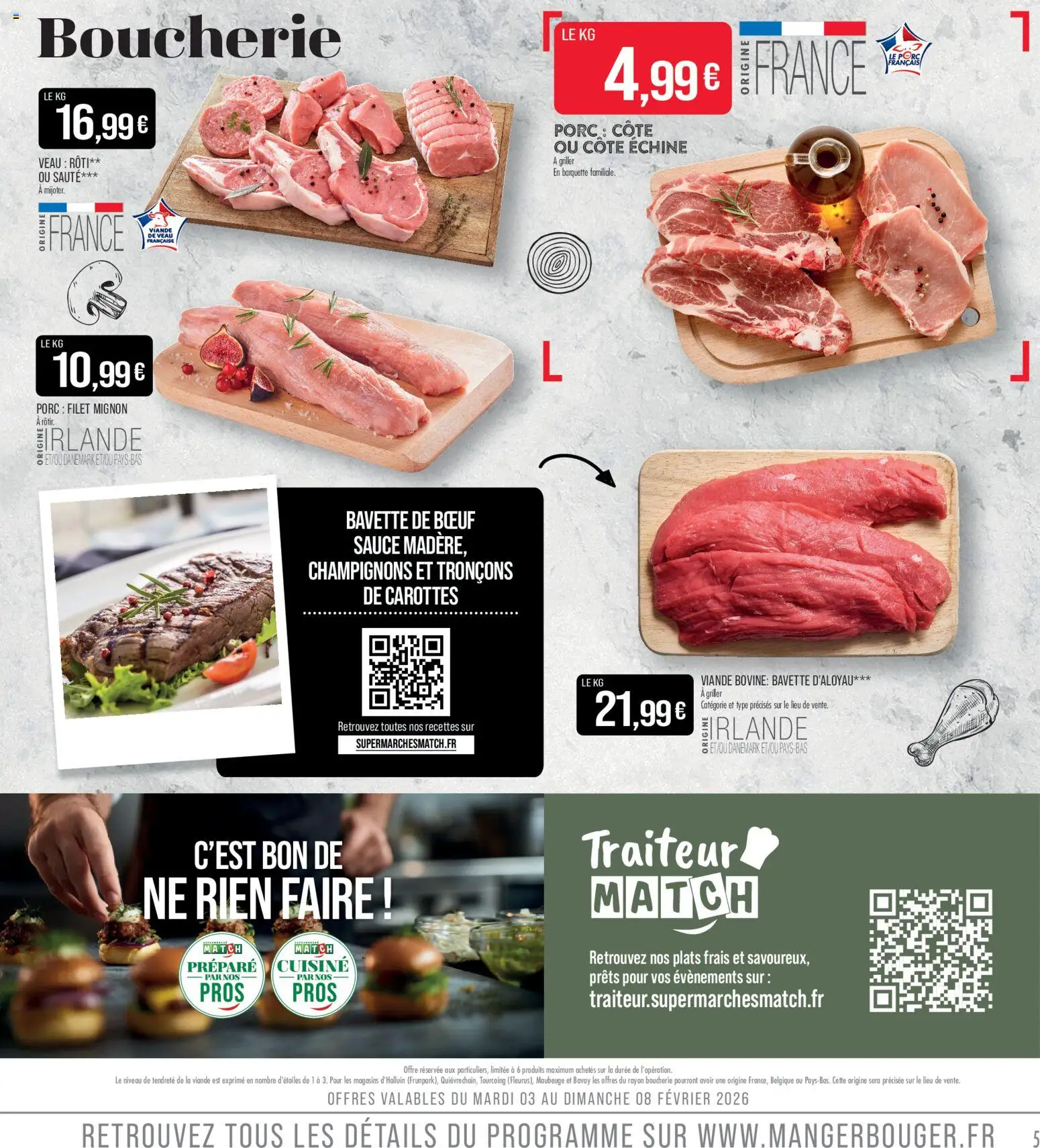 {H1} | Page: 5 | Produits: Viande, Filet mignon, Bavette, Porc filet mignon