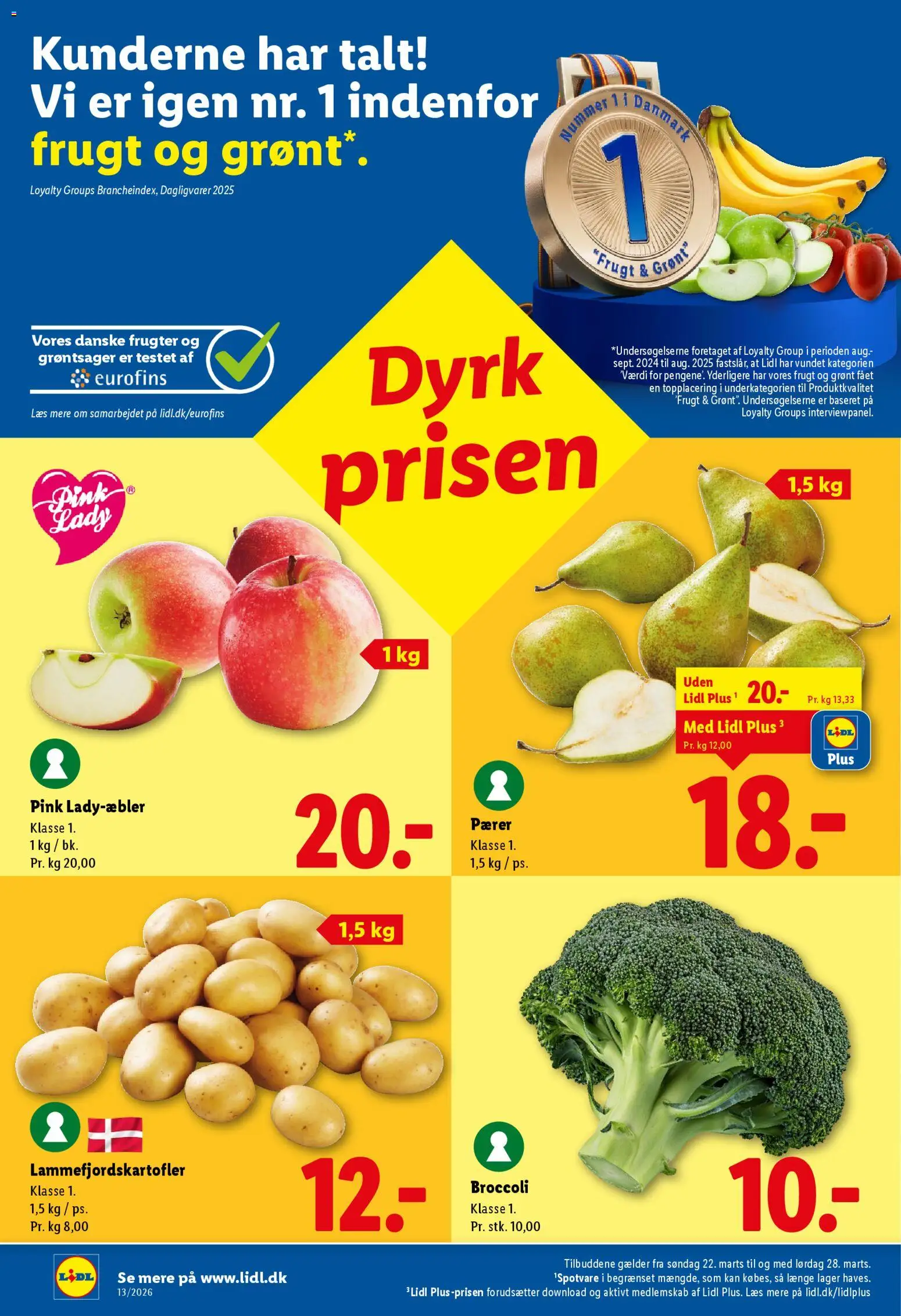 Lidl tilbudsavis – gyldig fra 22.03.2026 | Side: 6 | Produkter: Broccoli, Pærer, Søm