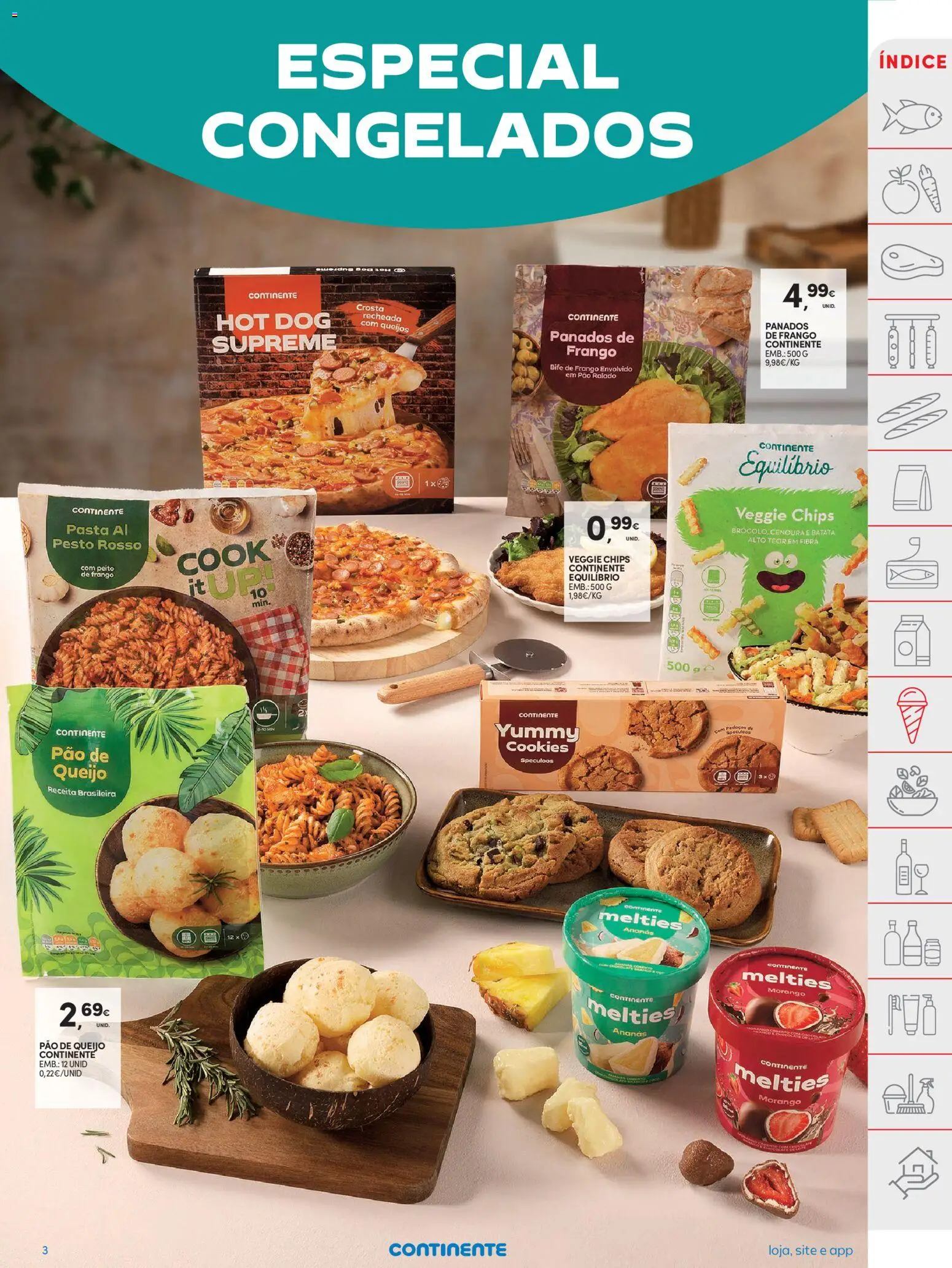 Continente folheto │ válido de 17.02.2026 | Página: 3 | Produtos: Batata, Frango, Cenoura, Nuggets