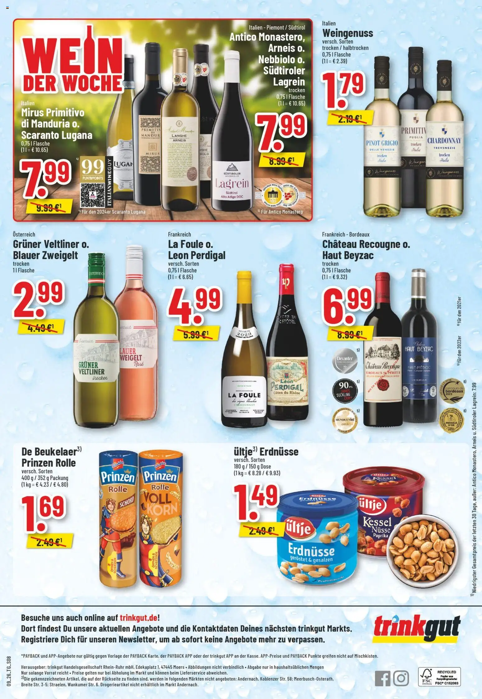 Trinkgut Prospekt 	 – gültig ab 23.02.2026 | Seite: 10 | Produkte: Erdnüsse, Paprika, Wein, Nüsse