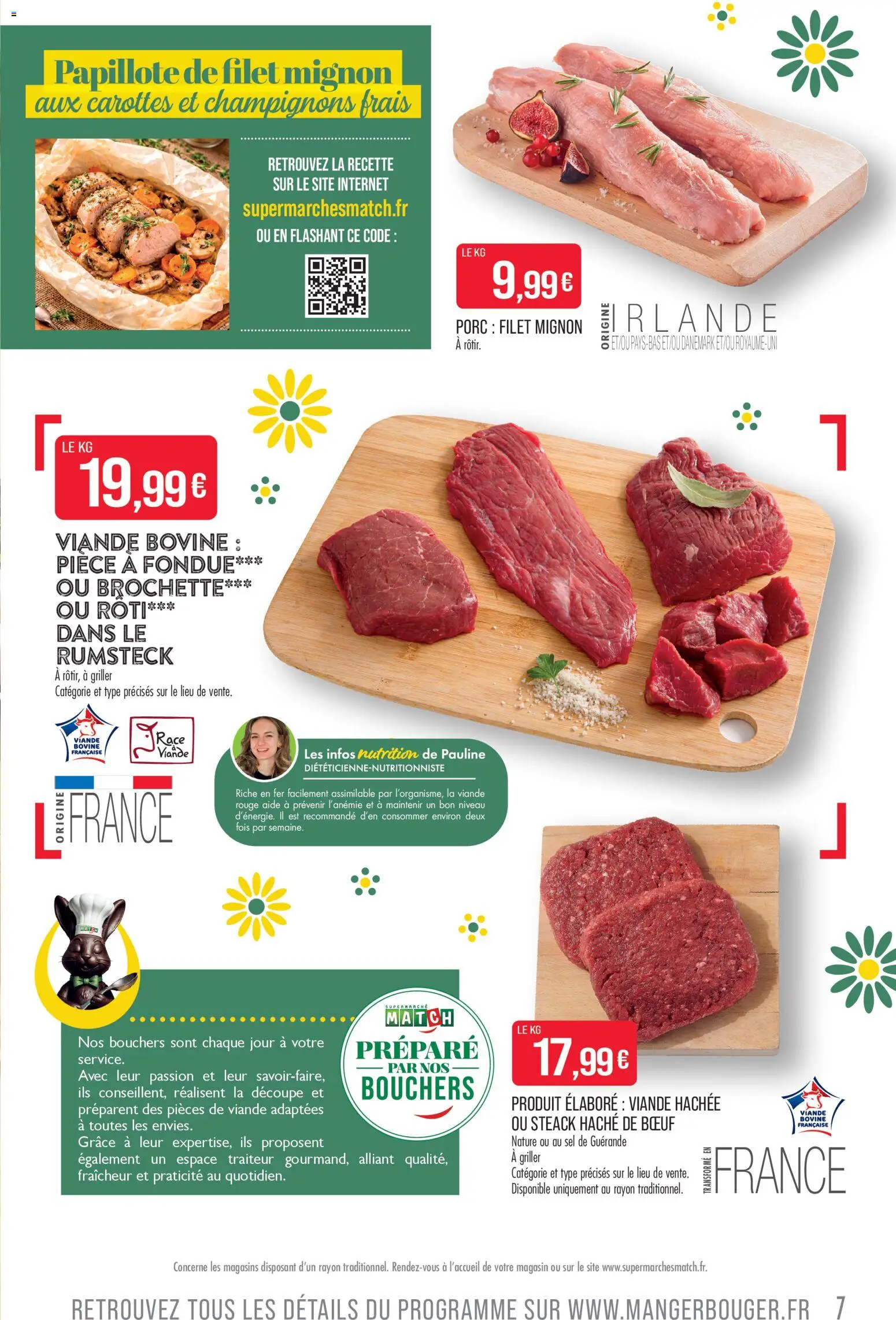 {H1} | Page: 7 | Produits: Carottes, Sel, Porc, Rumsteck