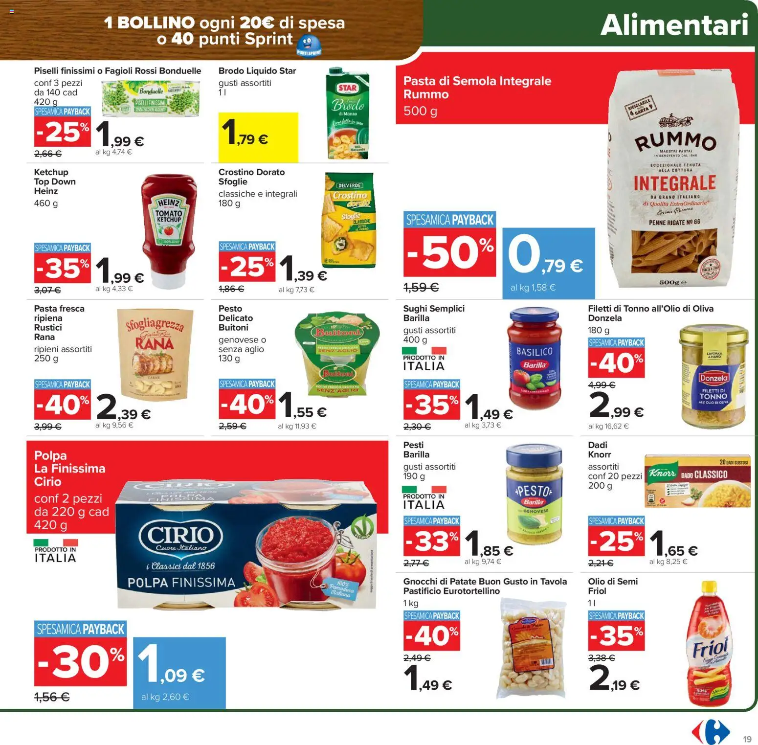 Volantino Carrefour del 06.02.2026 | Pagina: 19 | Prodotti: Manzo, Ketchup, Fagioli, Penne
