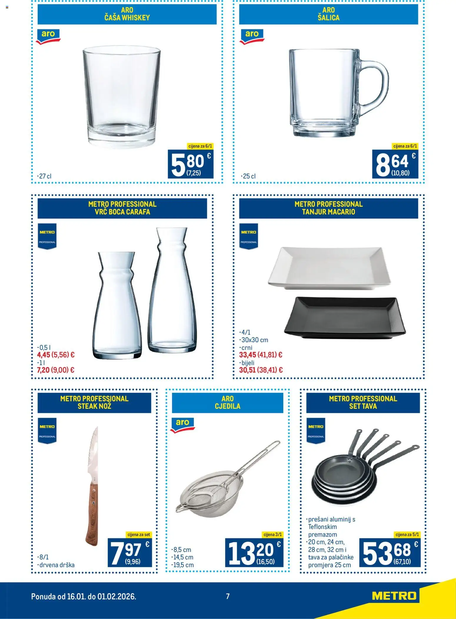 Metro katalog | vrijedi od 16.01.2026 | Stranica: 7 | Proizvodi: Nož, Tava, Šalica