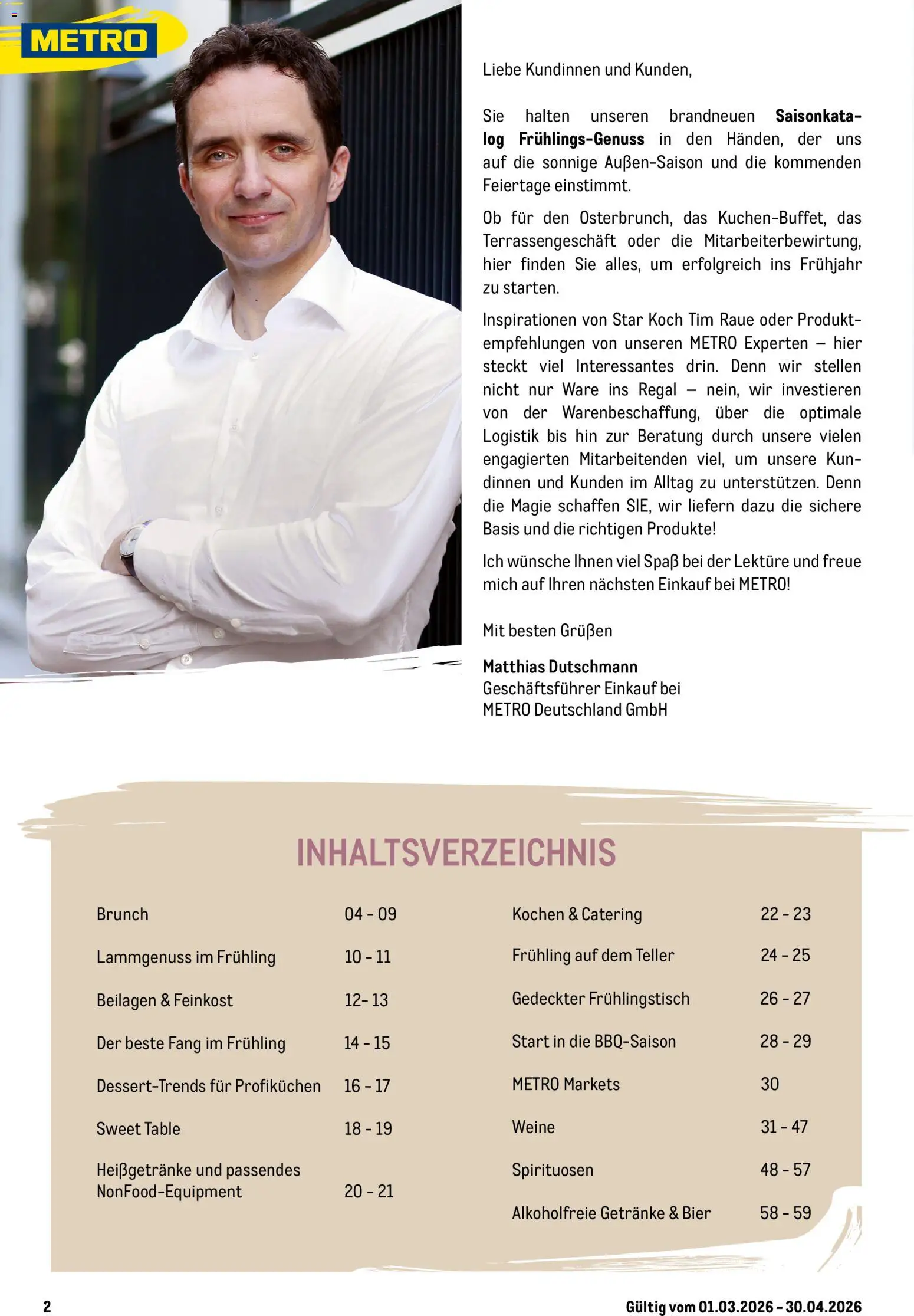 Metro Saisonkatalog Frühlings-Genuss – gültig ab 01.03.2026 | Seite: 2 | Produkte: Bier, Regal
