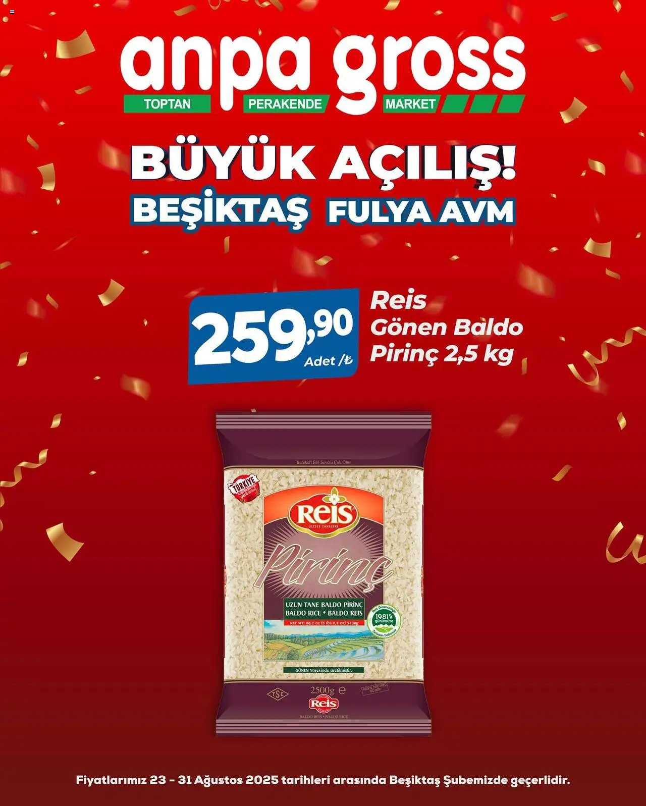 Anpa Gross Büyük Açılış - 23.08.2025 tarihinden itibaren geçerlidir | Sayfa: 50 | Ürünler: Pirinç
