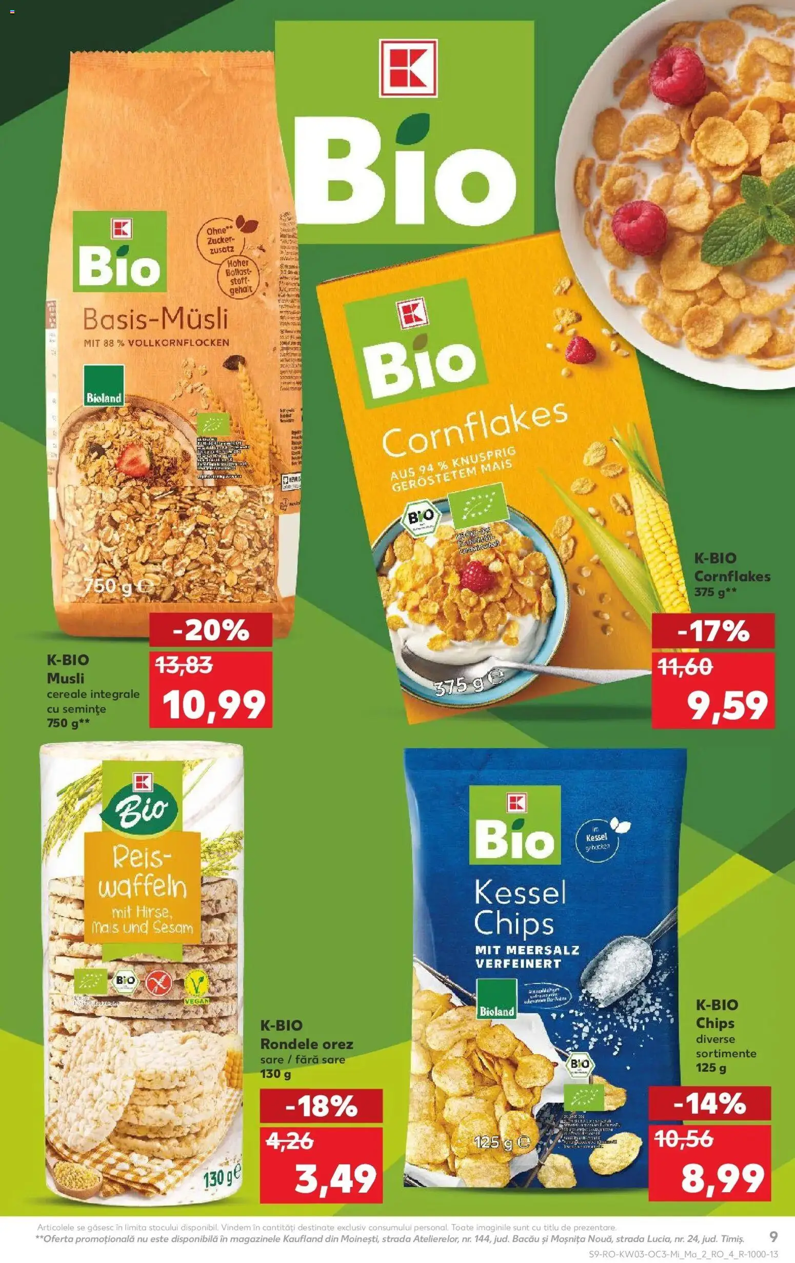 Noul catalog Kaufland – valabil de la 14.01.2026 | Pagină: 9 | Produse: Semințe, Orez, Cereale, Sare