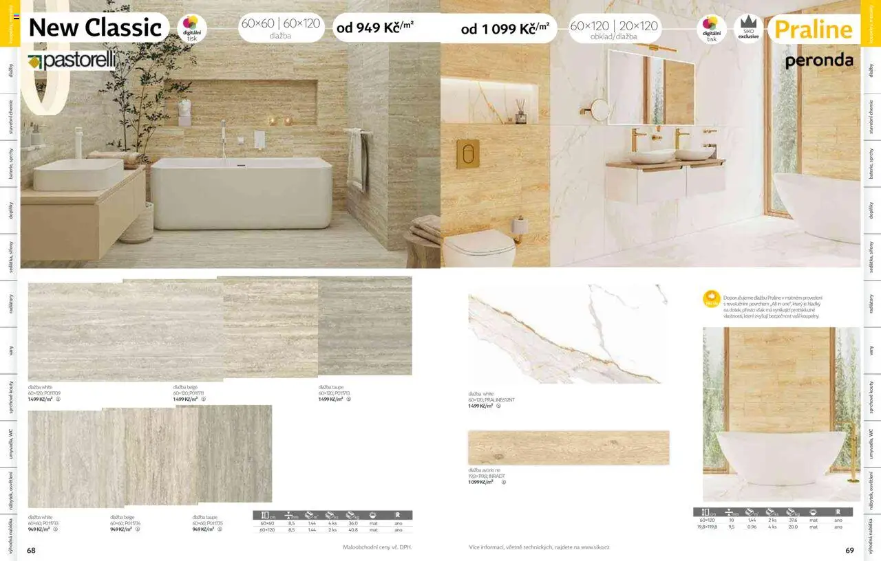 Siko koupelny katalog Koupelny 2025/2026 od 14.10.2025 | Strana: 35 | Produkty: Dlažba, Wc