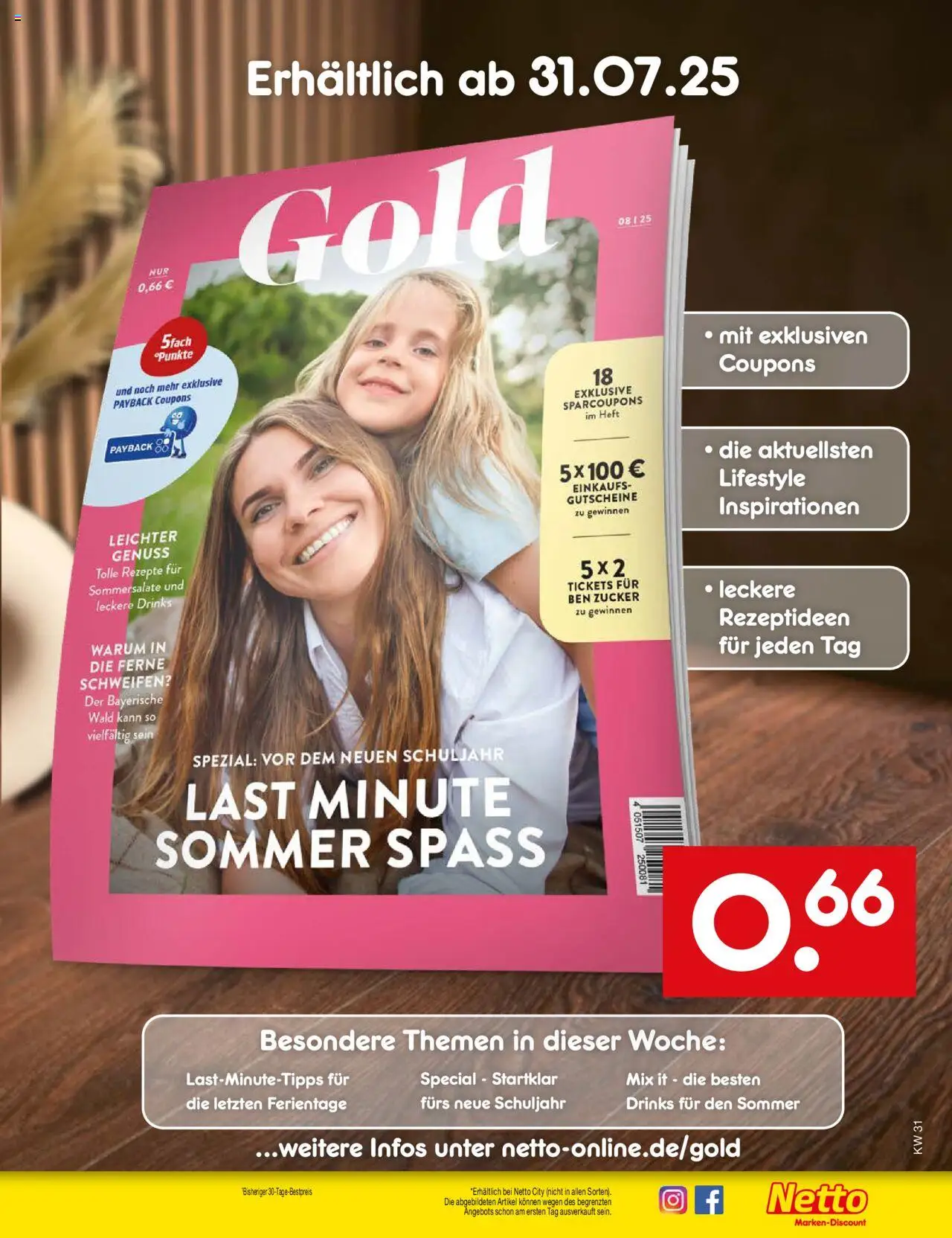 Netto Marken-Discount Prospekt 	 - gültig ab dem 28.07.2025 | Seite: 61 | Produkte: Zucker