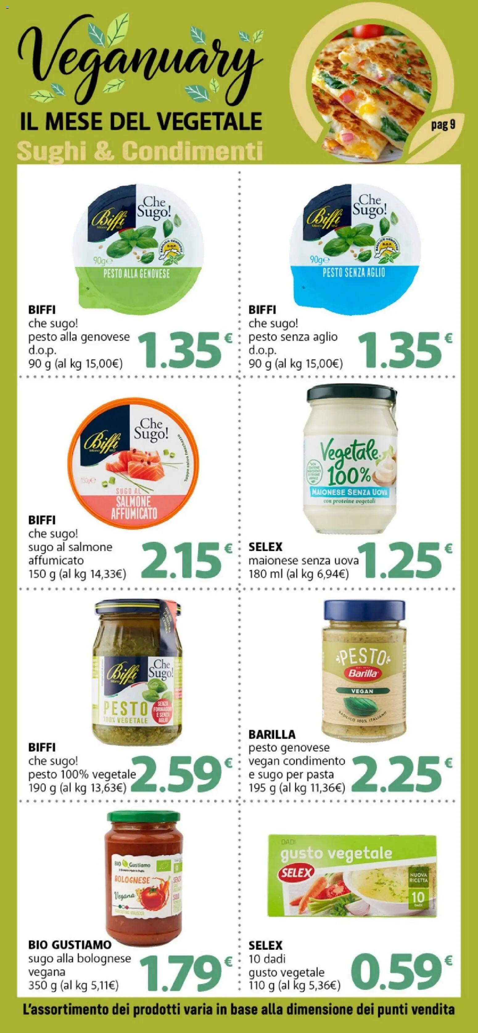 Volantino DOK del 12.01.2026 | Pagina: 9 | Prodotti: Uova, Salmone, Maionese, Pesto