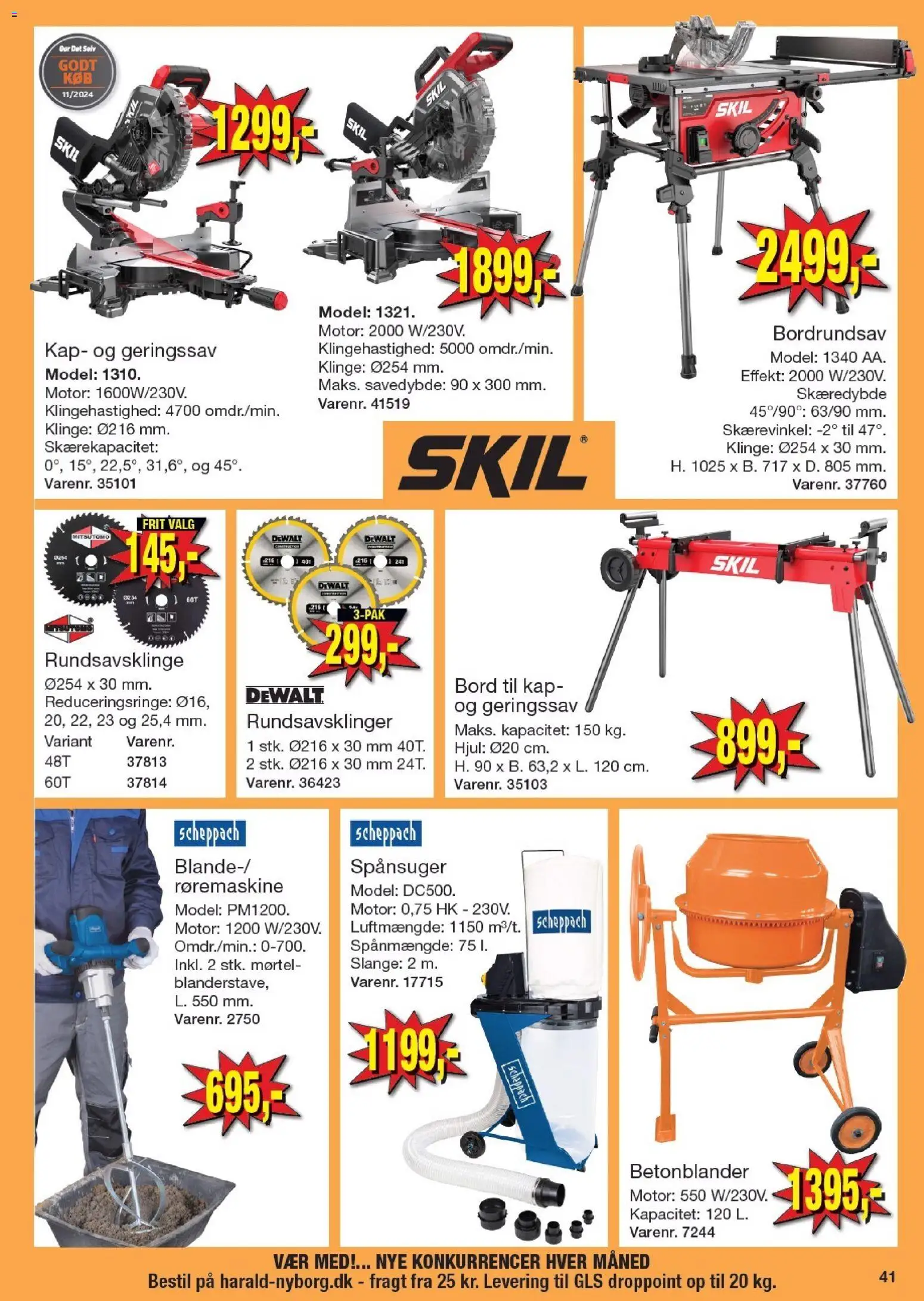 Harald Nyborg tilbudsavis – gyldig fra 29.01.2026 | Side: 45 | Produkter: Bord, Mørtel