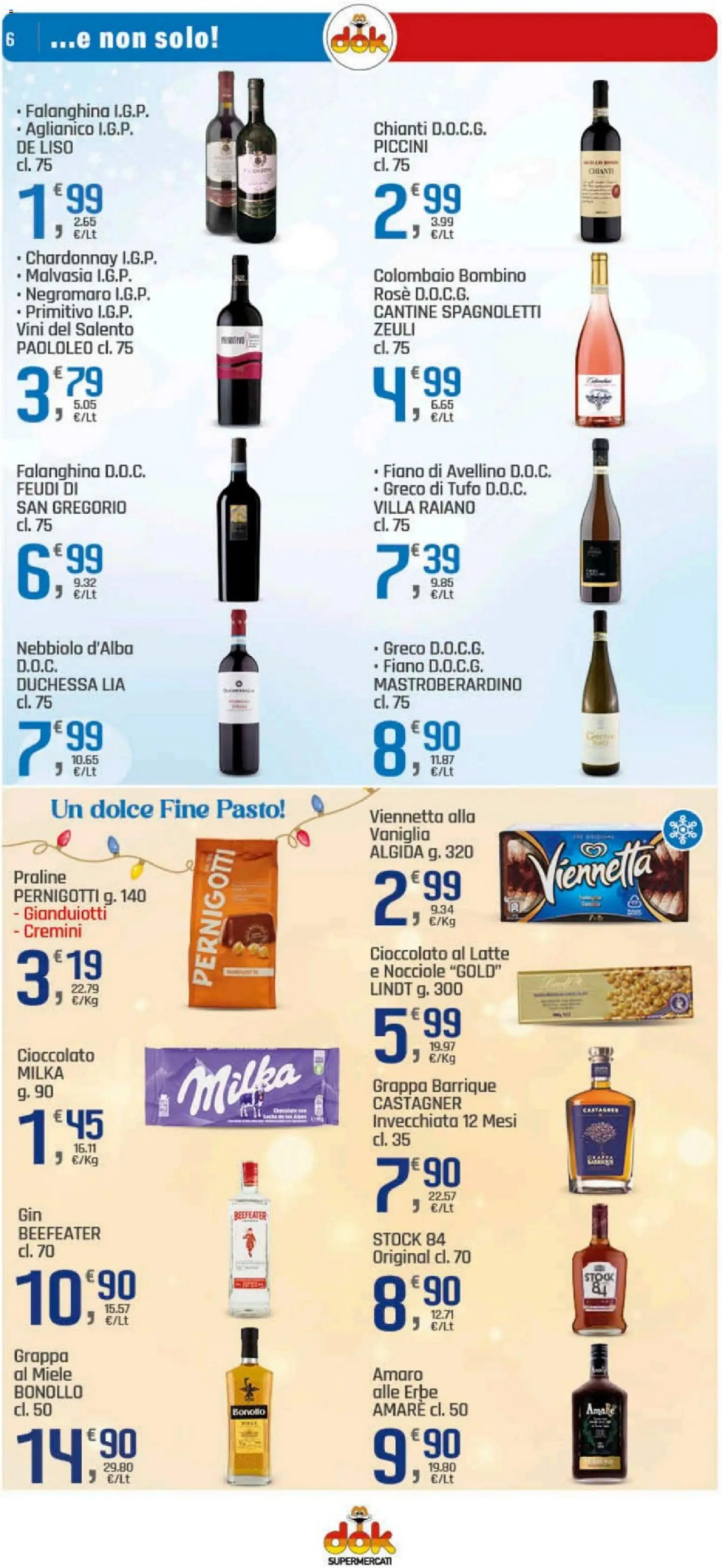 Volantino DOK del 29.12.2025 | Pagina: 6 | Prodotti: Cioccolato, Latte, Miele, Amaro
