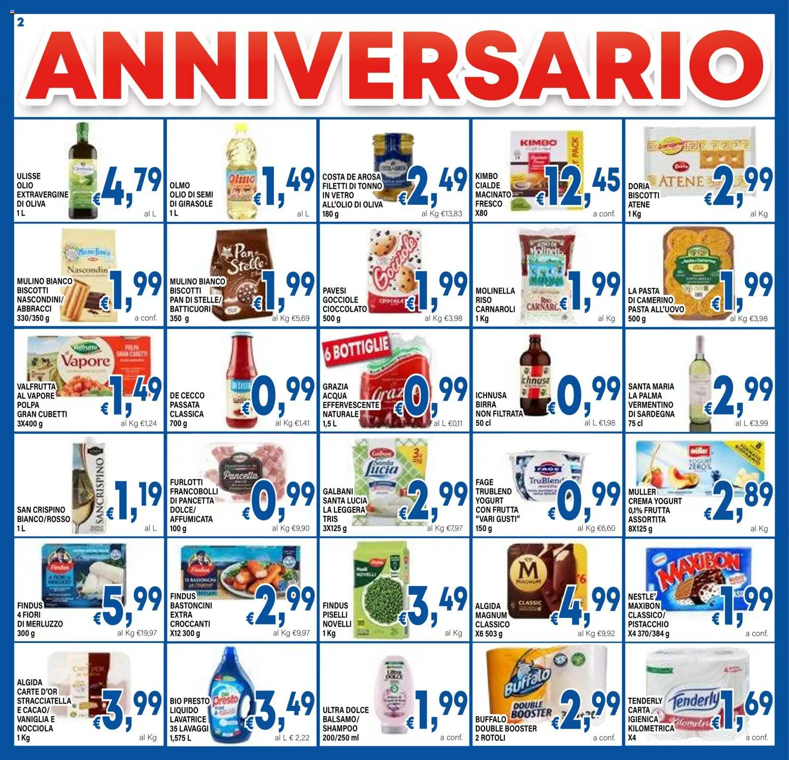 Volantino DEM del 07.04.2026 | Pagina: 2 | Prodotti: Riso, Acqua, Pasta, Macinato