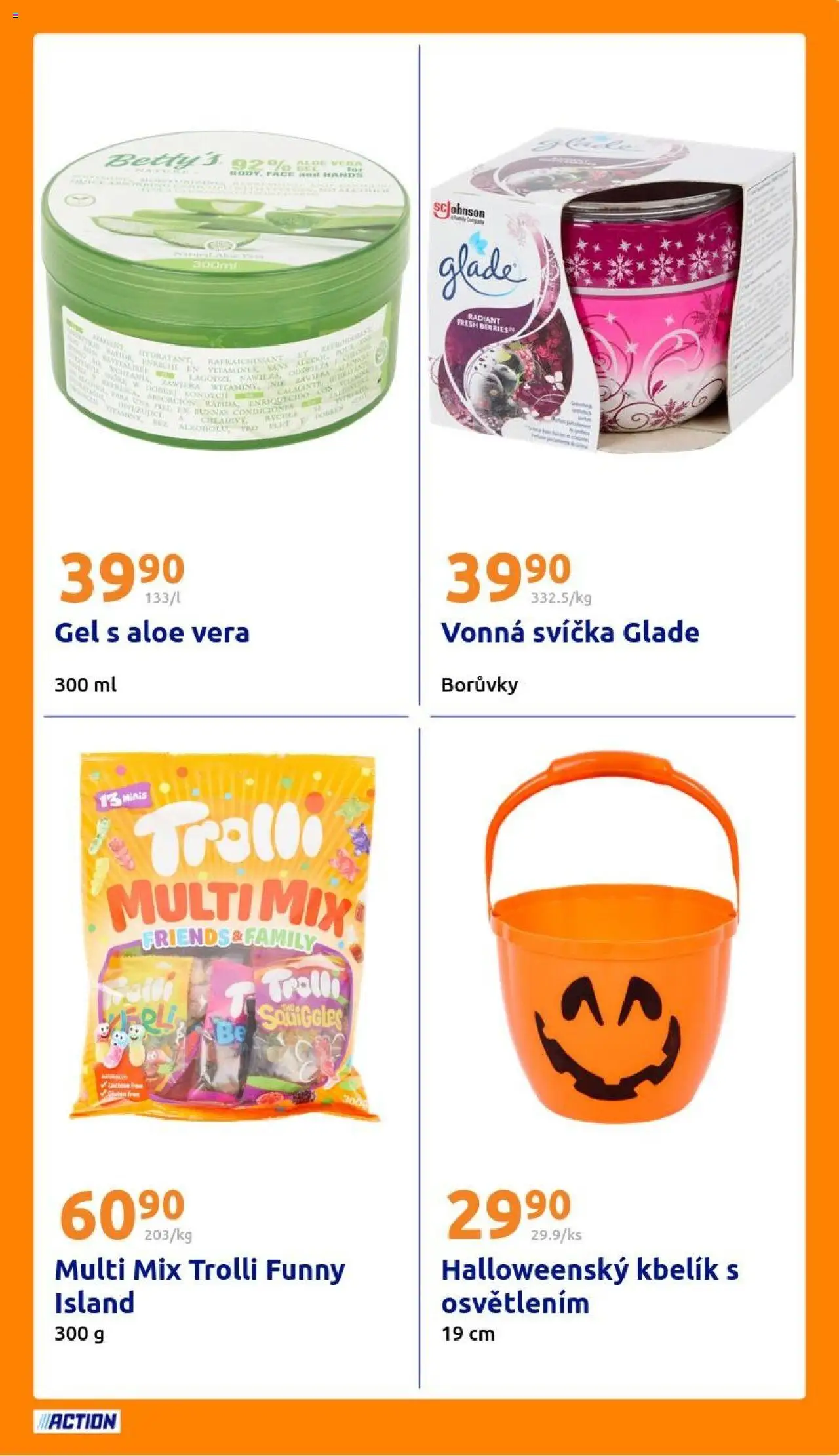 Action leták od 15.10.2025 | Strana: 23 | Produkty: Borůvky, Svíčka, Aloe vera, Kbelík