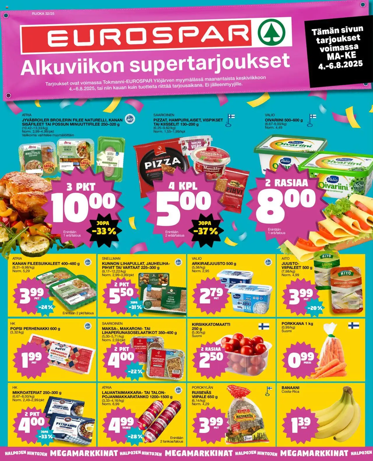  | Sivu: 1 | Tuotteet: Vadelma, Grilli, Jauheliha, Pihvi