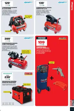 Brico Dépôt - Prévisualisation de Brico Dépôt catalogue valide à partir de 13.02.2026 | Page: 9 | Produits: Compresseur, Tuyau, Livre