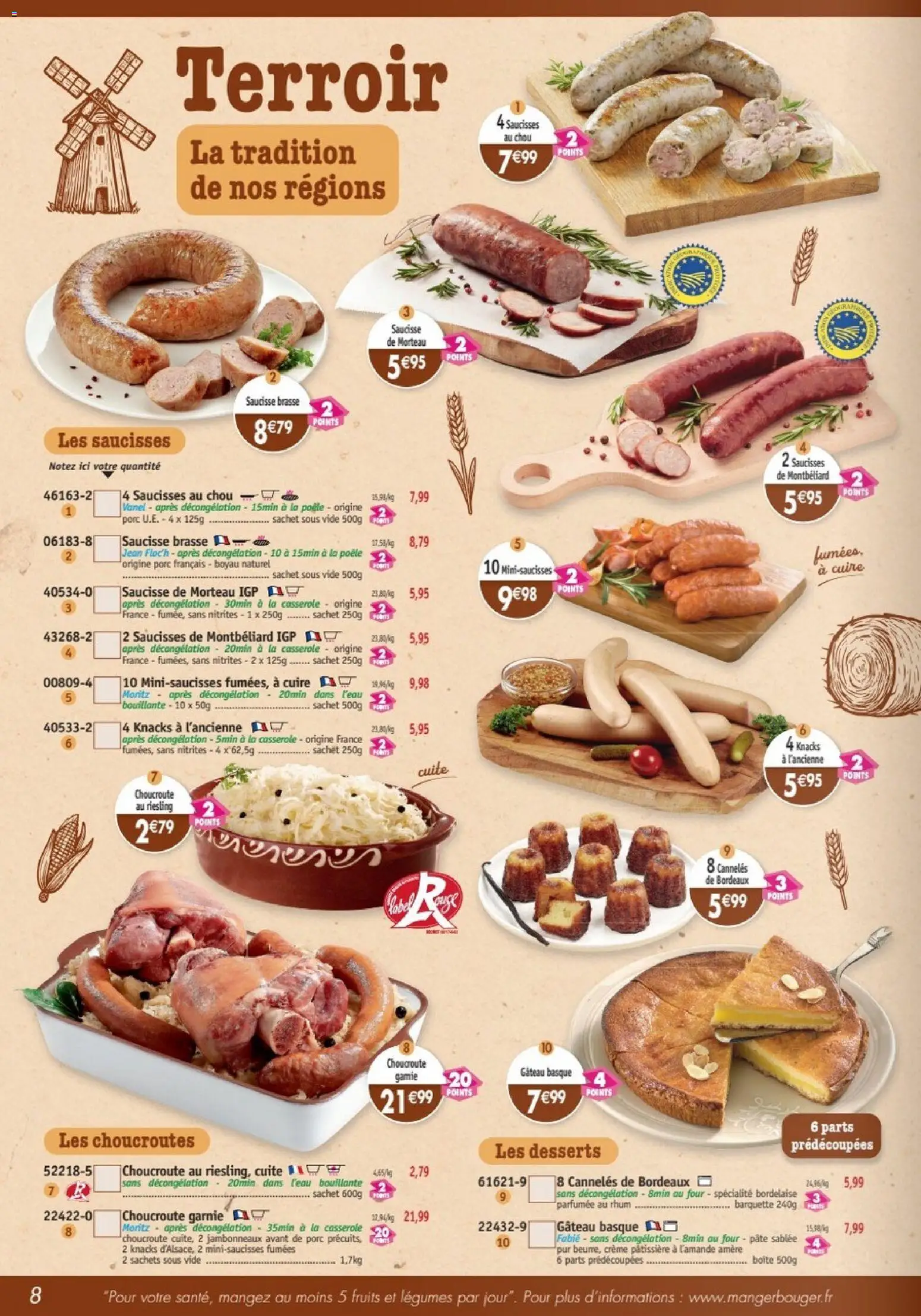 {H1} | Page: 8 | Produits: Four, Poêle, Casserole, Porc