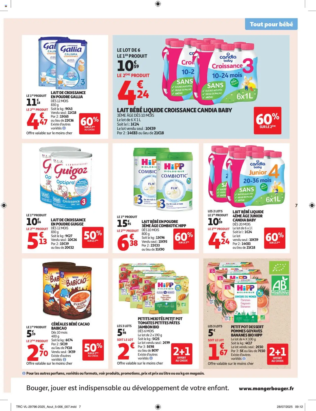  | Page: 7 | Produits: Poudre, Guigoz, Bananes, Céréales