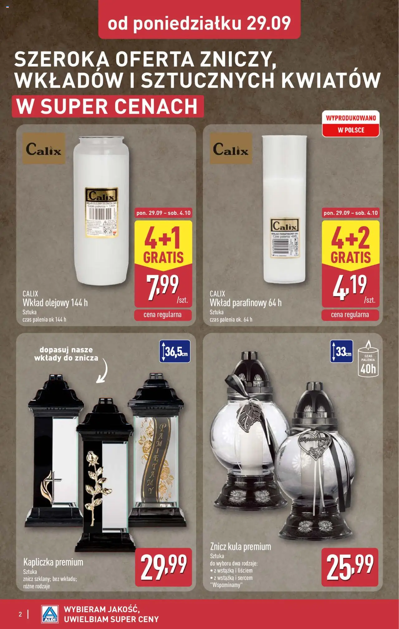 Aldi Gazetka - Światełko pamięci od 29.09.2025 | Strona: 2