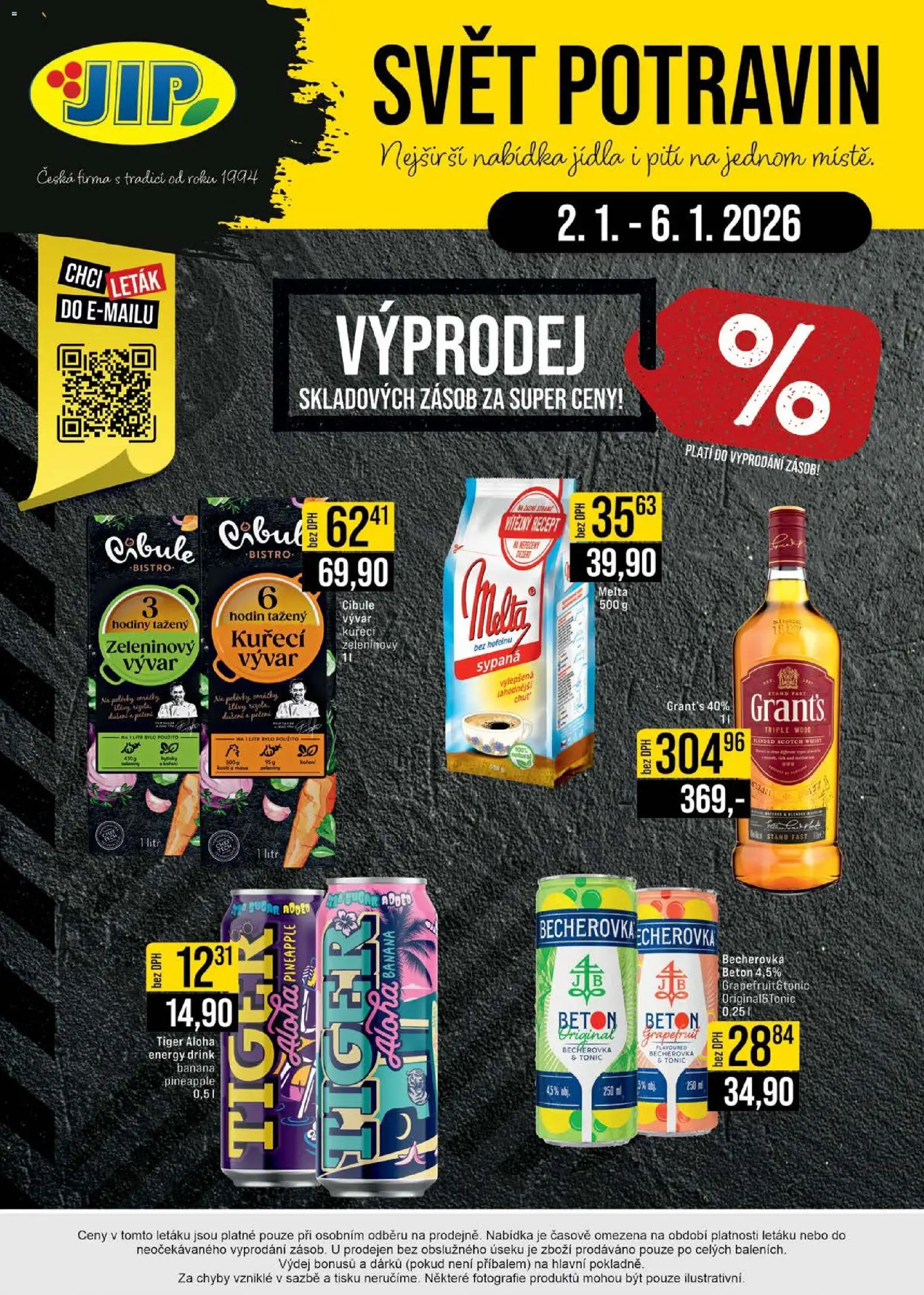 Jip leták - Cash & Carry od 02.01.2026 | Strana: 24 | Produkty: Hodiny, Tiger, Melta, Energy drink