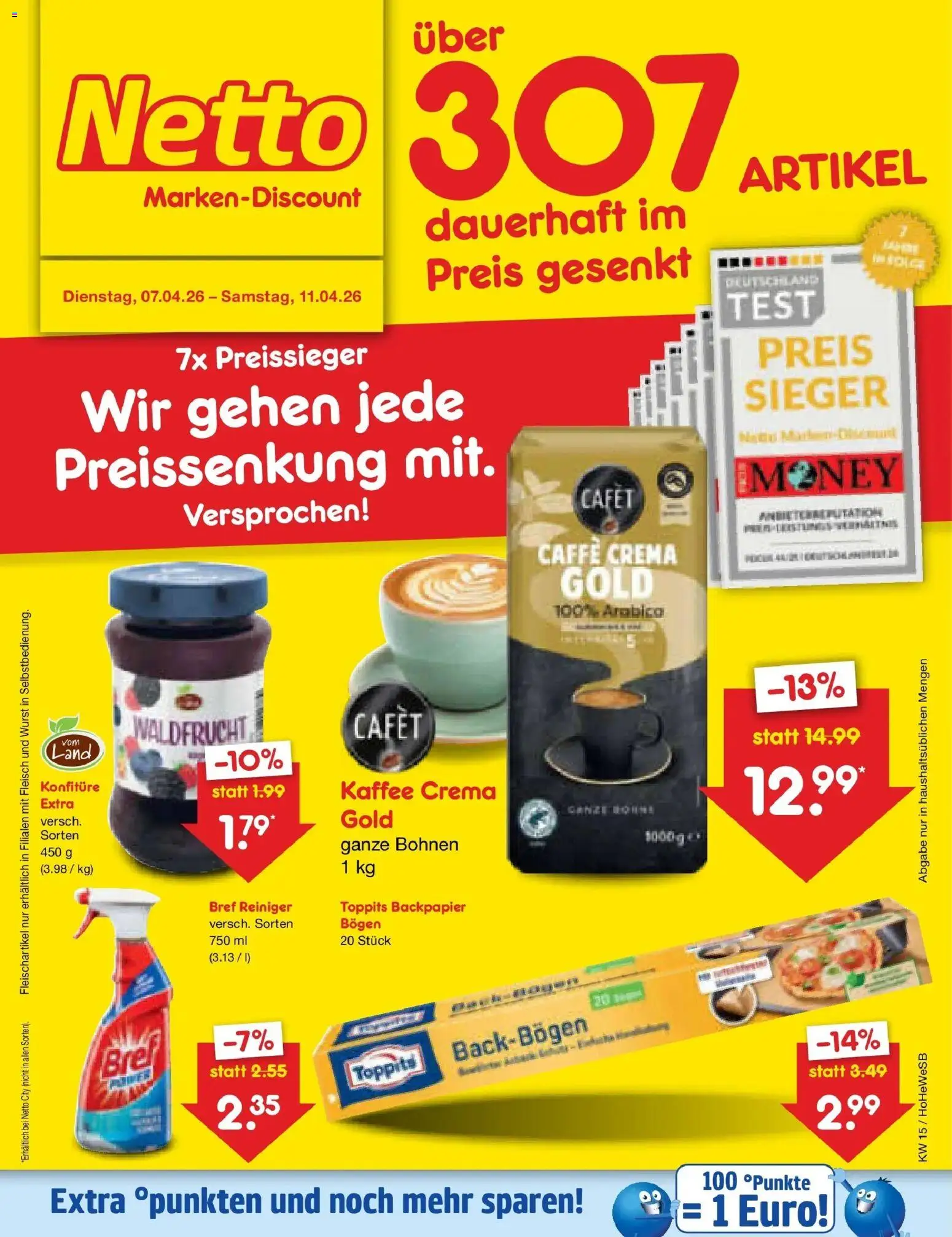 Netto Marken-Discount Prospekt Hannover	 – gültig ab 07.04.2026 | Seite: 26 | Produkte: Kaffee, Wurst, Fleisch