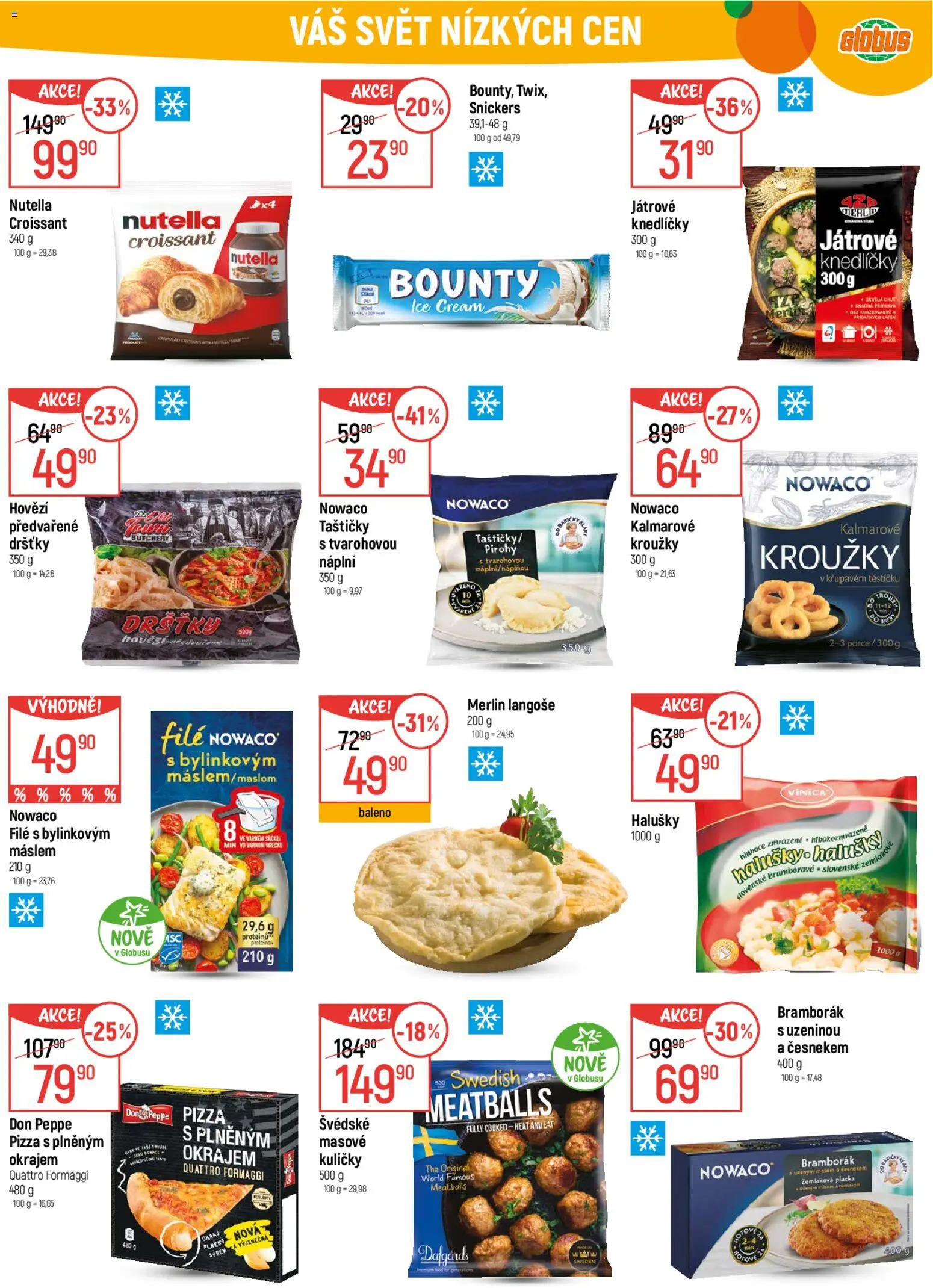 Globus leták od 14.01.2026 | Strana: 25 | Produkty: Hovězí, Globus, Pizza, Croissant