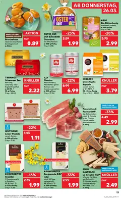 Kaufland DE - DE Folder Köln - Voorbeeld van een folder van Kaufland DE, geldig van 26.03.2026 | Pagina: 13 | Producten: Cheddar, Gruyère, Nescafe, Cappuccino