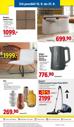 Philips® Rychlovarná konvice HD9318/10, snadné doplňování přes víko nebo výpusť, objem: 1,7 l, příkon: 1850-2200 W od 18.09.2025 | Strana: 47