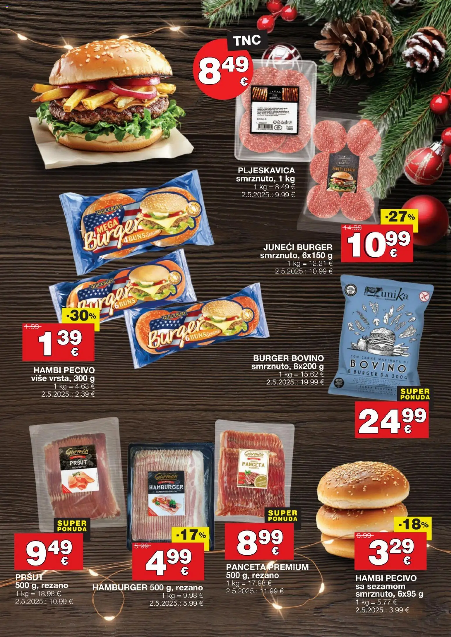 Stanić Diskont katalog | vrijedi od 20.11.2025 | Stranica: 3 | Proizvodi: Roštilj, Pršut, Hamburger, Panceta