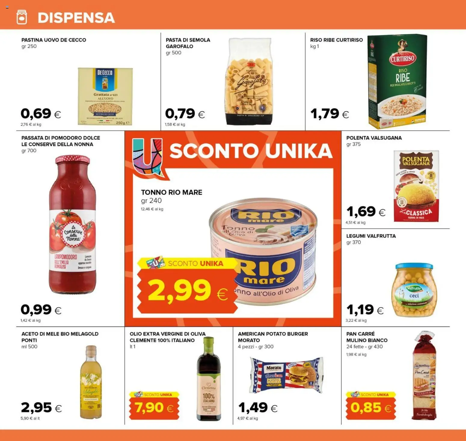 Volantino Oasi del 03.01.2026 | Pagina: 12 | Prodotti: Mele, Pomodoro, Pasta, Aceto