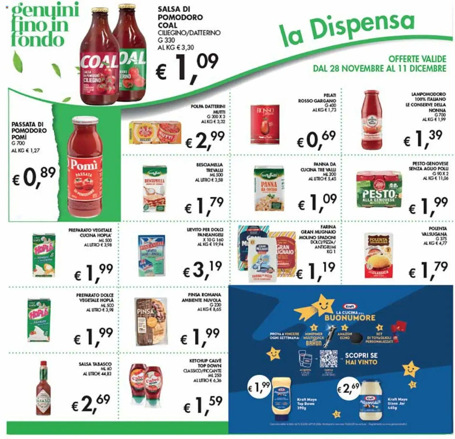 Volantino Coal del 28.11.2025 | Pagina: 21 | Prodotti: Salsa, Pomodoro, Pesto, Mutti