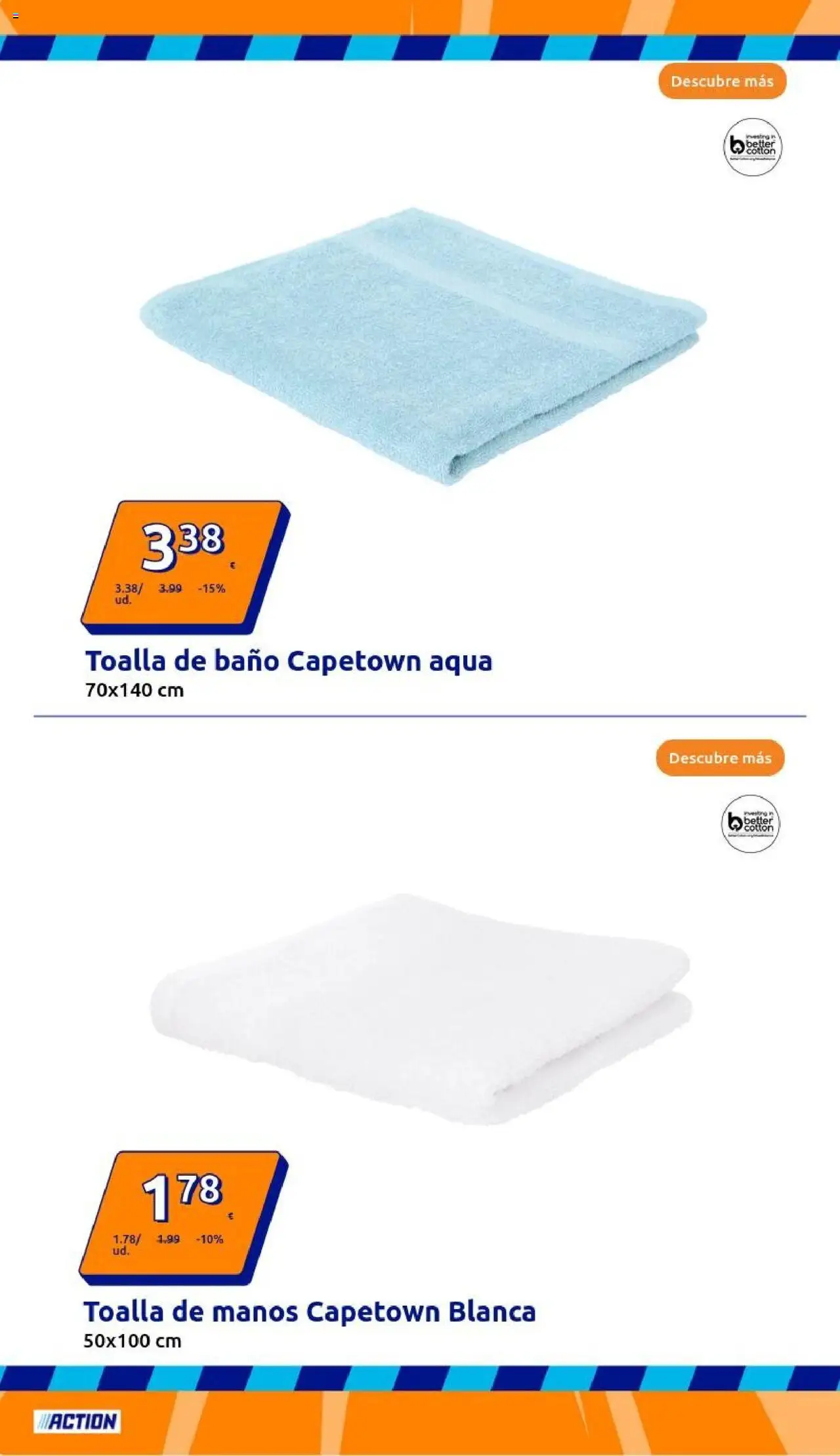 Action - Action ES week 37 2025 │ válido desde el 10.09.2025 | Página: 2 | Productos: Toalla de manos, Toalla de baño, Baño