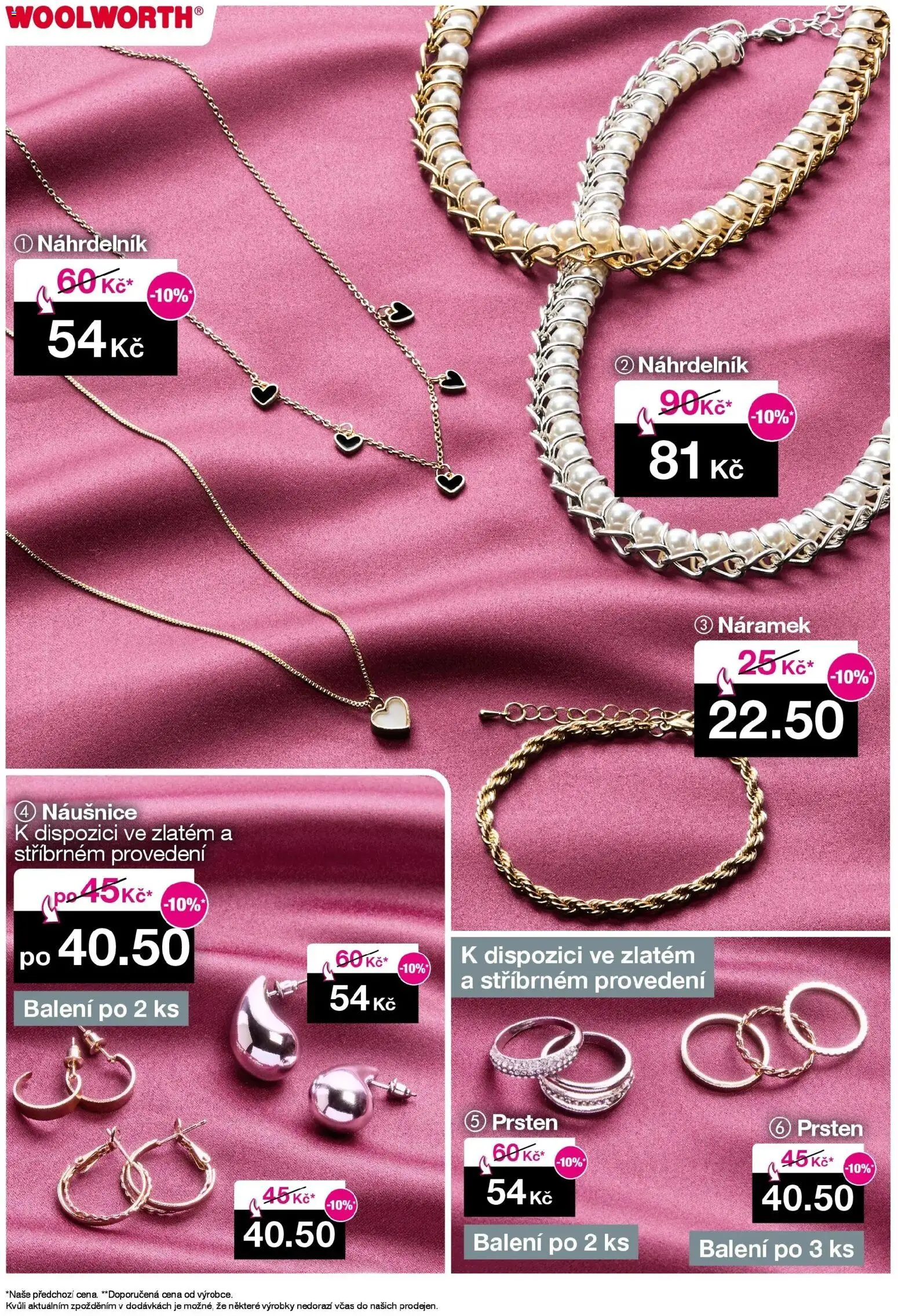 Woolworth leták od 07.11.2025 - akční nabídka | Strana: 15 | Produkty: Naušnice