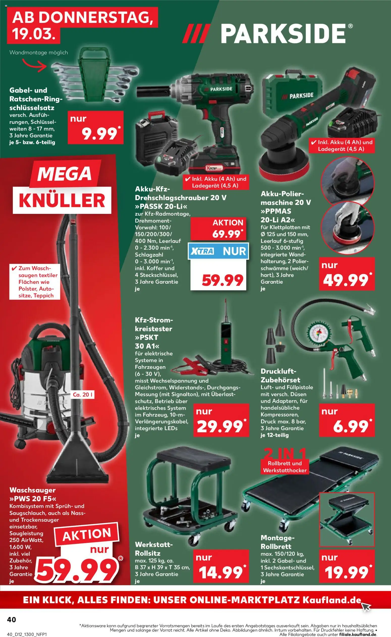 Kaufland Prospekt Bremen	 – gültig ab 19.03.2026 | Seite: 40 | Produkte: Teppich, Koffer, Ladegerät