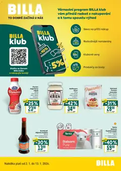 Náhled letáku Billa leták - Bonus club od 02.01.2026
