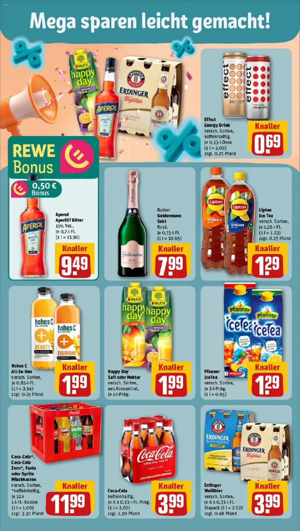 Rewe prospekt Marburg	 – gültig ab 28.09.2025 | Seite: 8 | Produkte: Sprite, Erdinger, Energy, Aperol