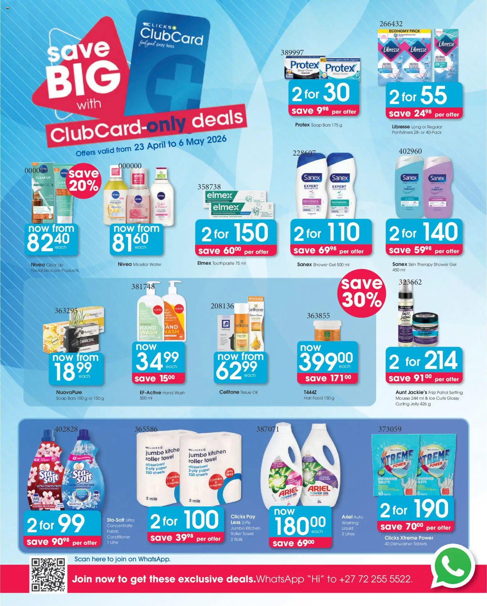 Clicks Specials | 23/04/2026 | How to get a limited discount? Save today! | South Africa