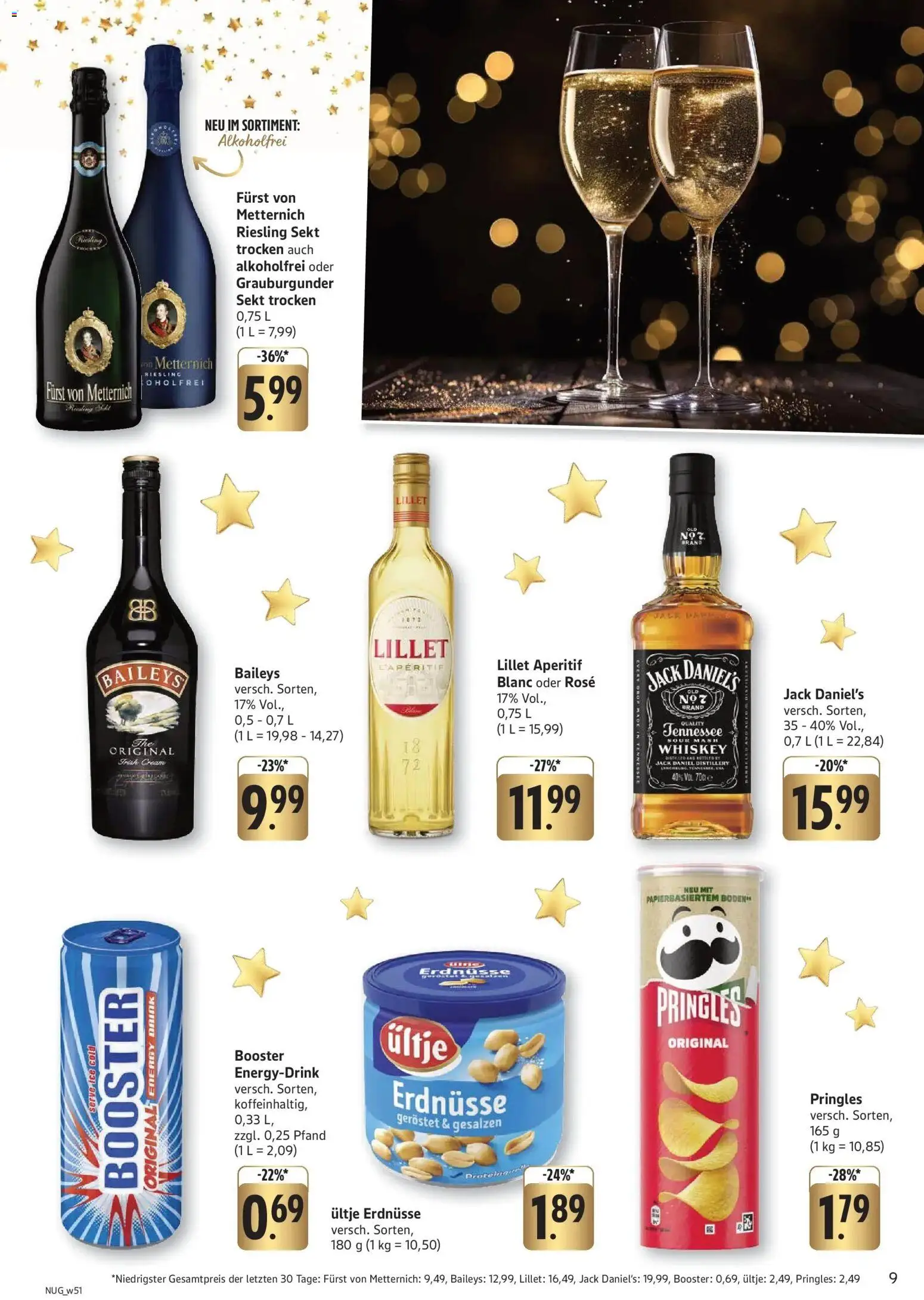 Edeka prospekt Gengenbach	 – gültig ab 14.12.2025 | Seite: 9 | Produkte: Sekt, Jack Daniel's, Chips, Whiskey