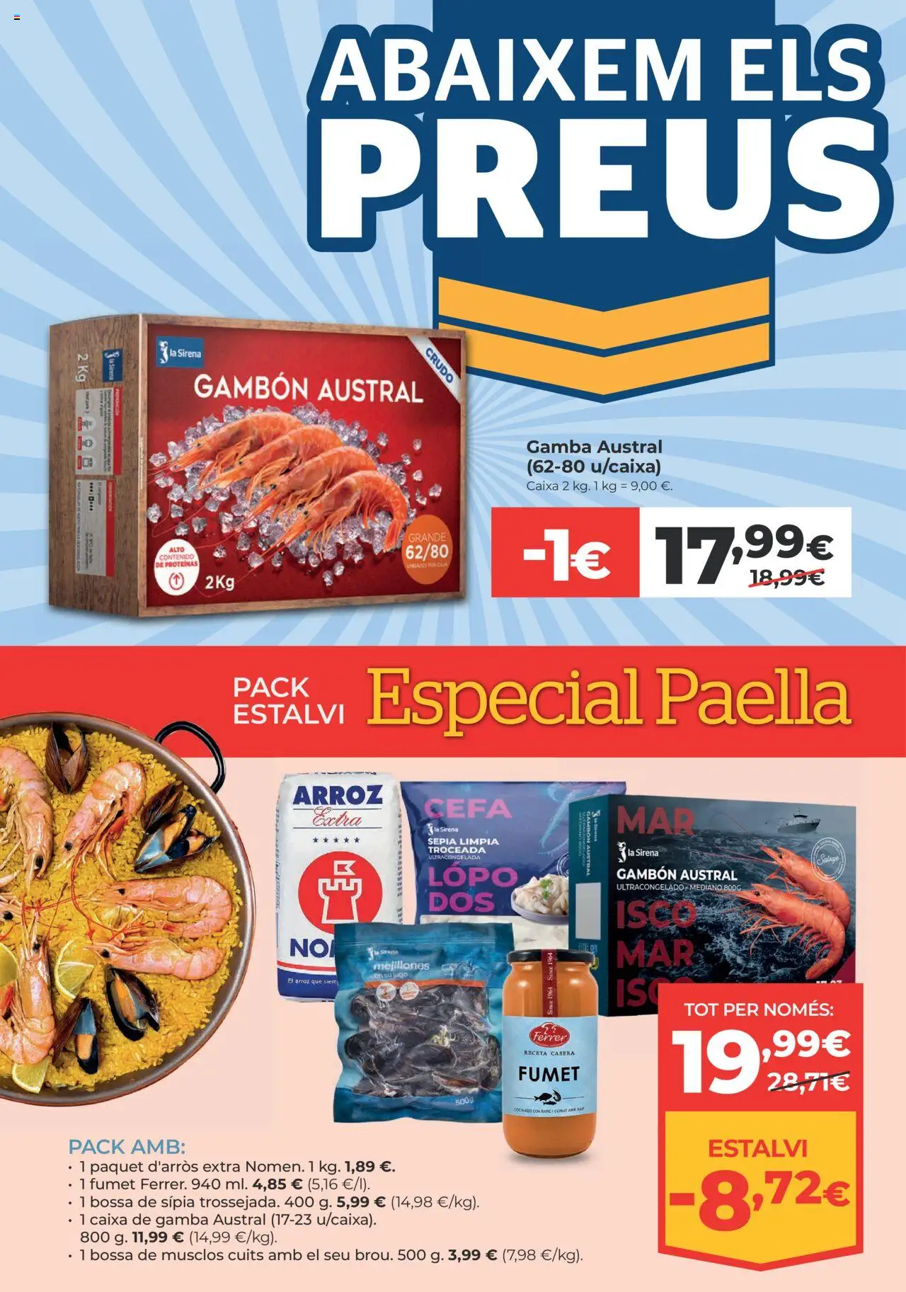 La Sirena - Cataluña │ válido desde el 14.08.2025 | Página: 2 | Productos: Jugo, Arroz, Caja, Gamba