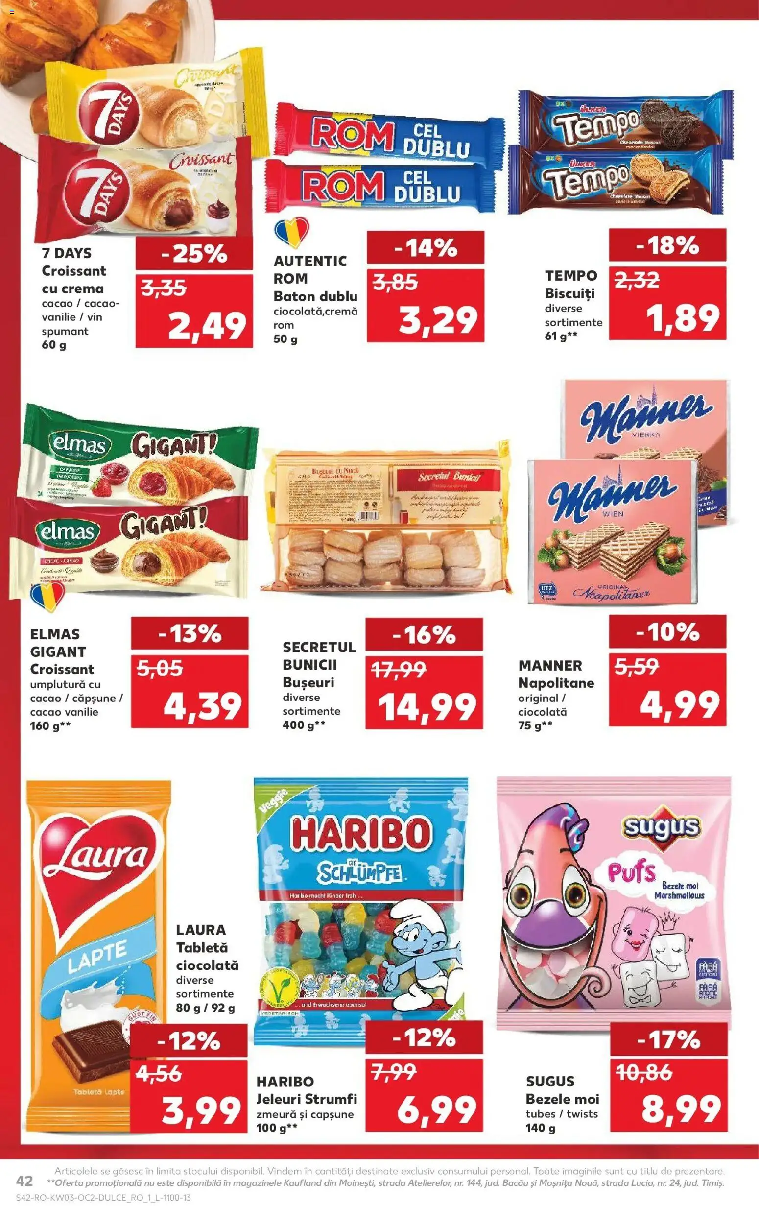 Noul catalog Kaufland – valabil de la 14.01.2026 | Pagină: 42 | Produse: Vin, Rom, Biscuiți, Jeleuri
