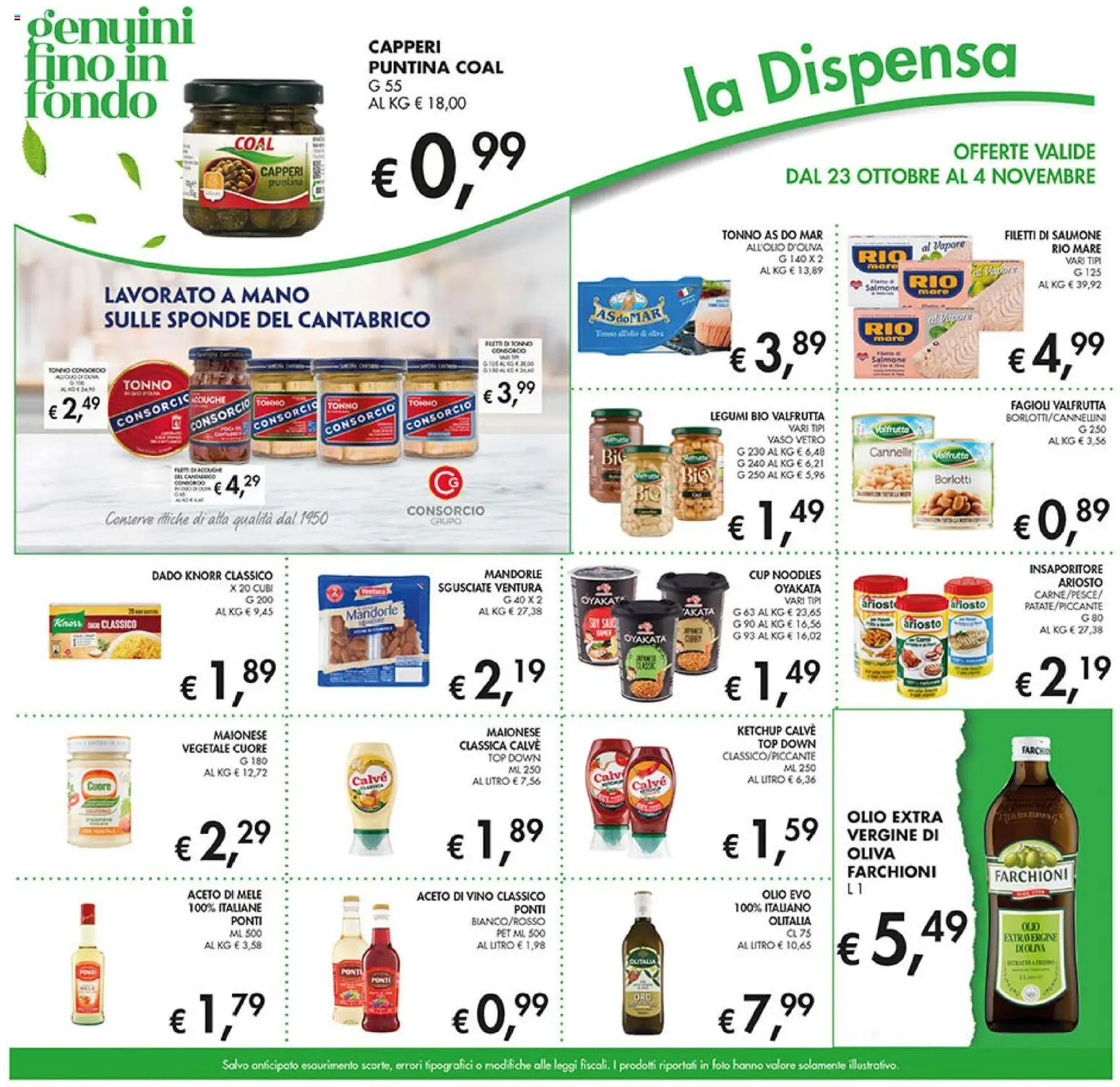 Volantino Coal del 23.10.2025 | Pagina: 21 | Prodotti: Mele, Vino, Tonno, Olio extra vergine