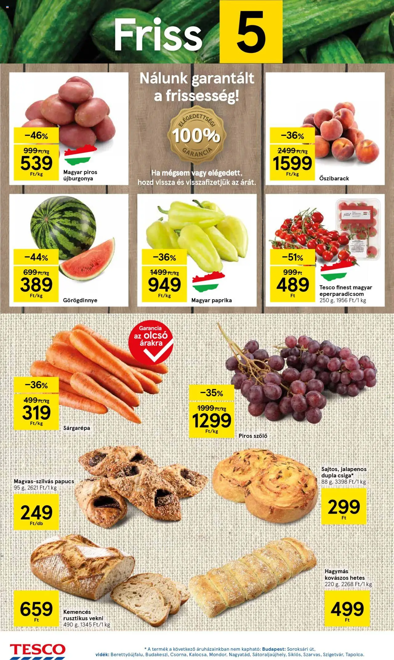 Tesco akciós ujság - amely érvényes a következő dátumtól: 29.05.2025 | Oldal: 2 | Termékek: Őszibarack, Görögdinnye, Sárgarépa, Jalapeno