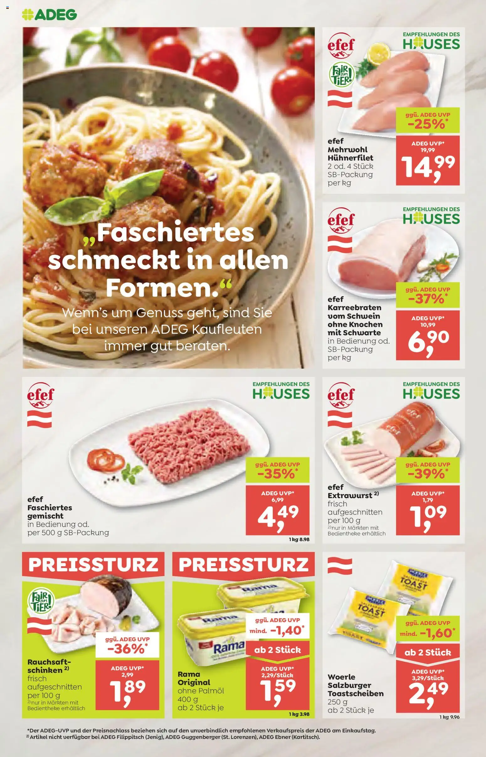 ADEG Flugblatt gültig ab 12.03.2026 | Seite: 2 | Produkte: Schinken