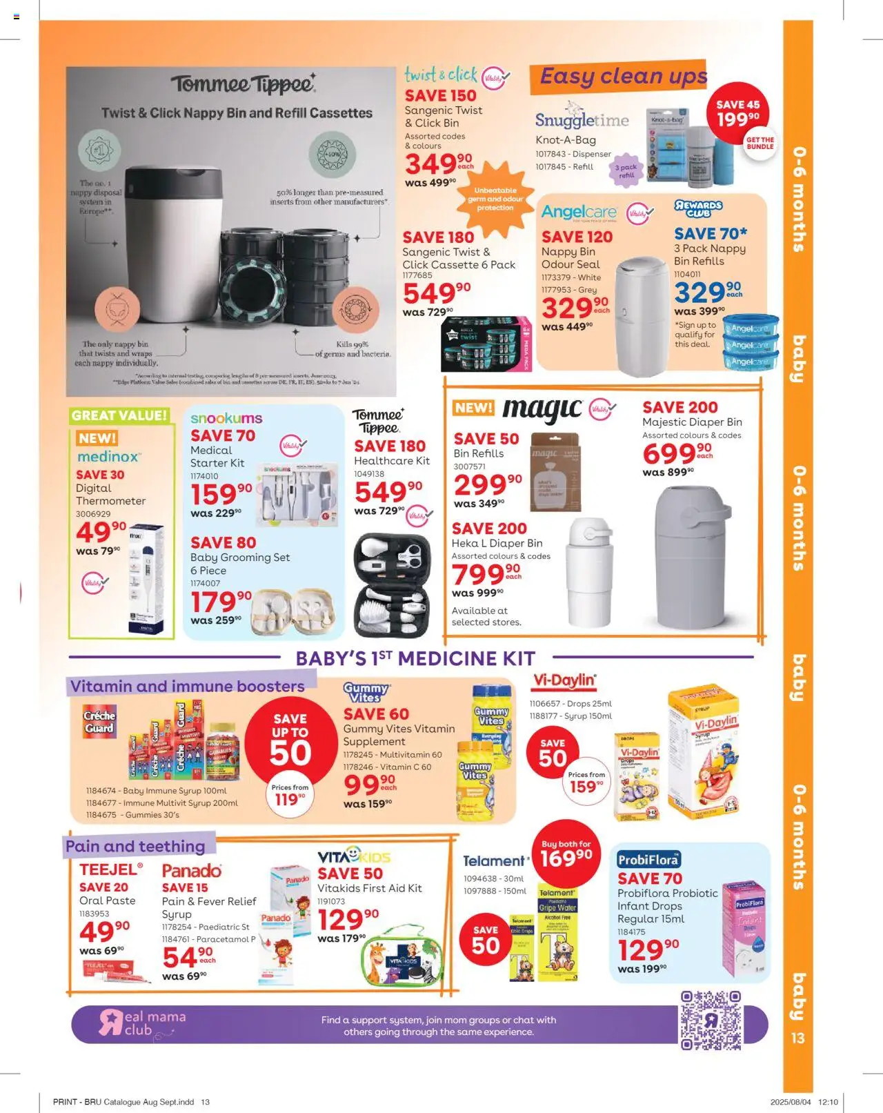 Babies R Us Specials │ valid from 21.08.2025 | Page: 13 | Products: Thermometer, Syrup, Water