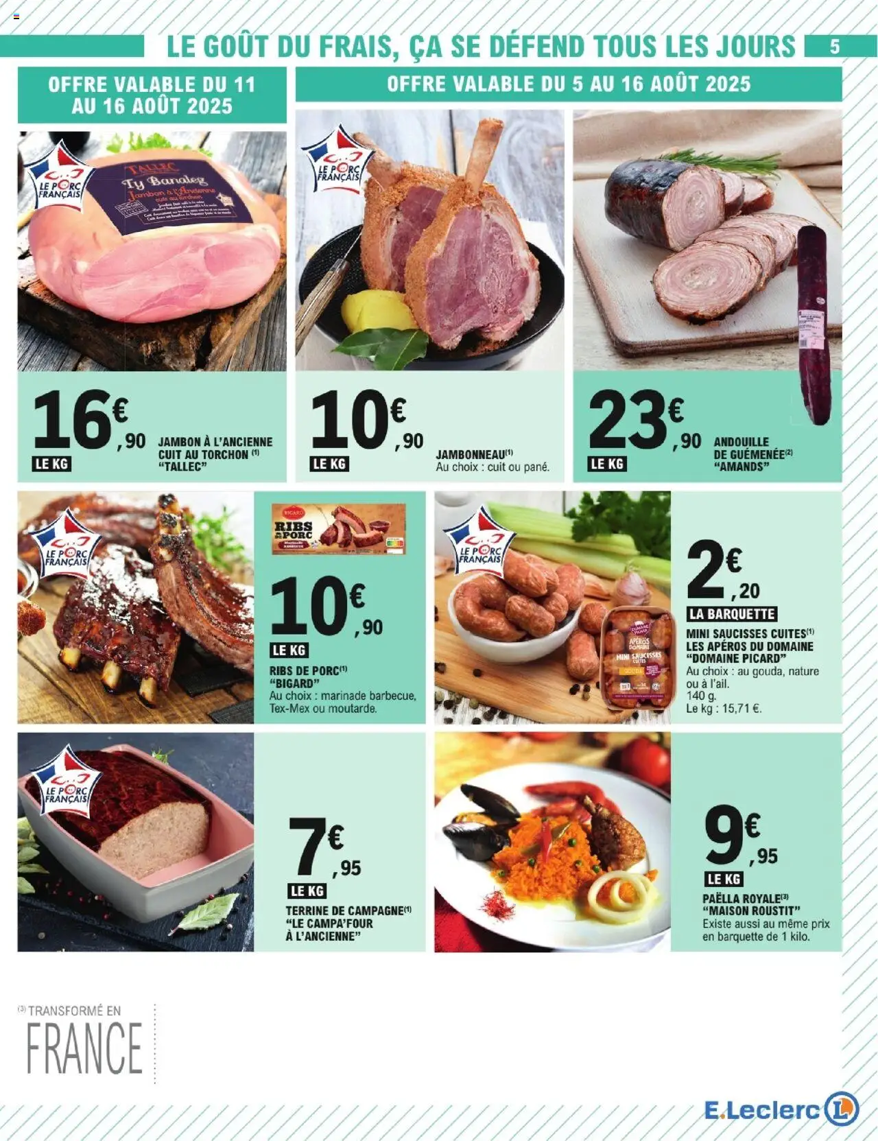  | Page: 5 | Produits: Torchon, Jambon, Ribs, Porc