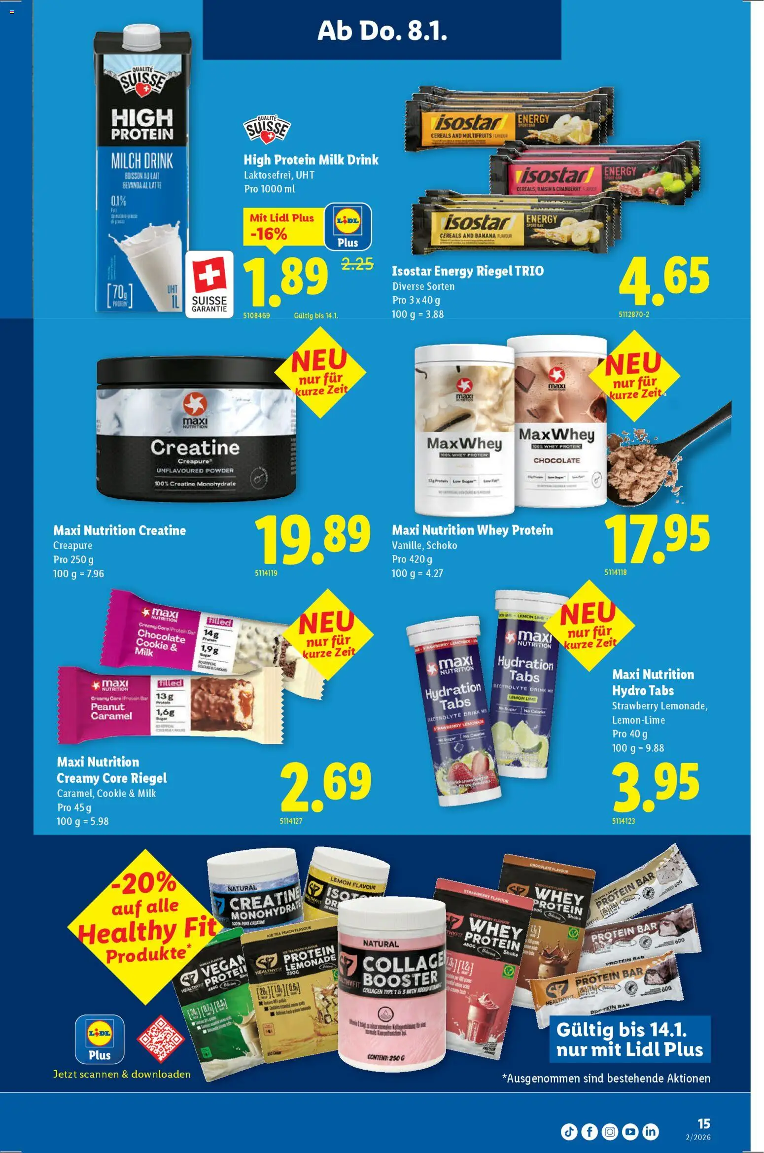 Lidl Aktionen – gültig ab 08.01.2026 | Seite: 15 | Produkte: Bad, Milch, Zitrone