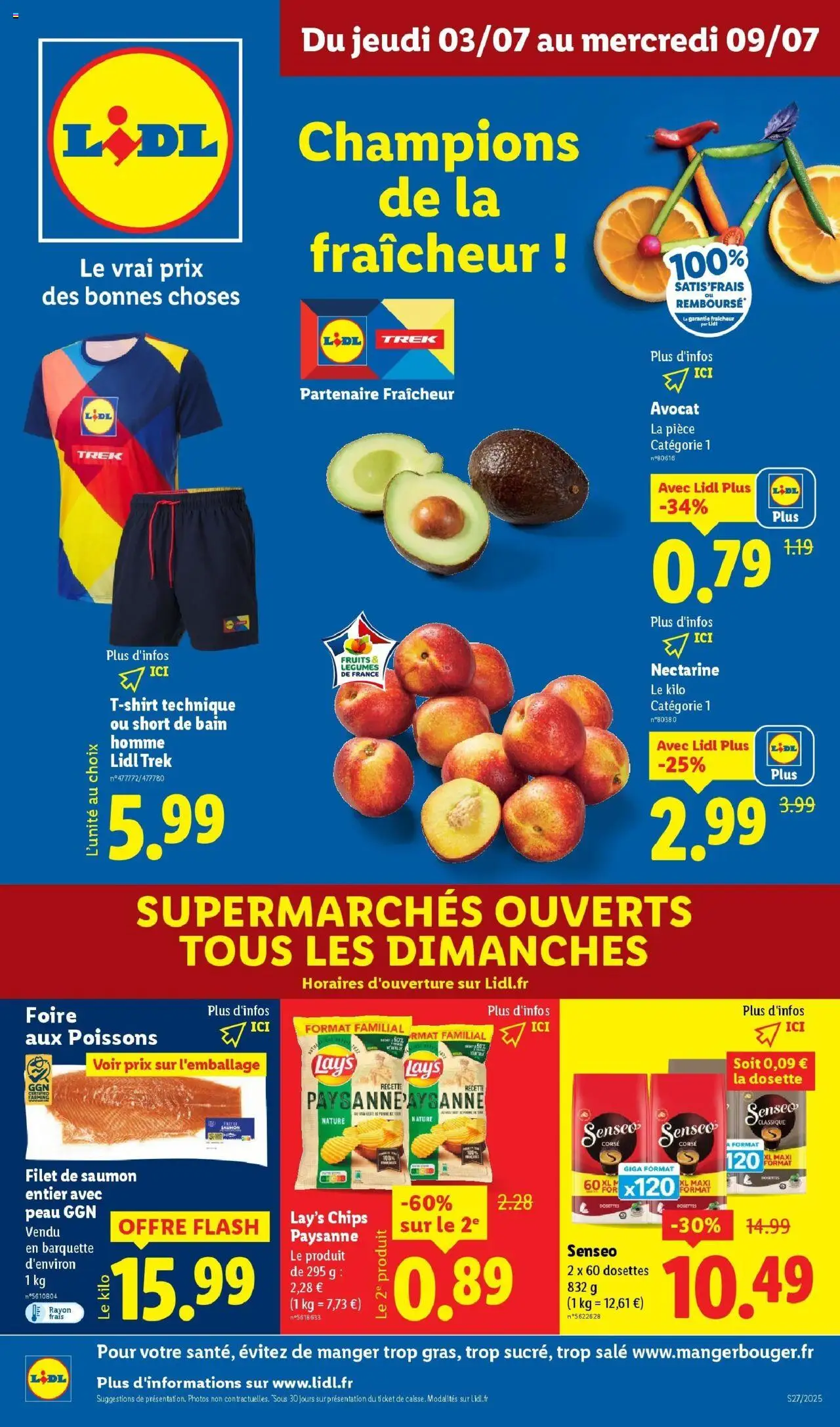 | Page: 1 | Produits: Avocat, Nectarine, Filet de saumon, T-shirt