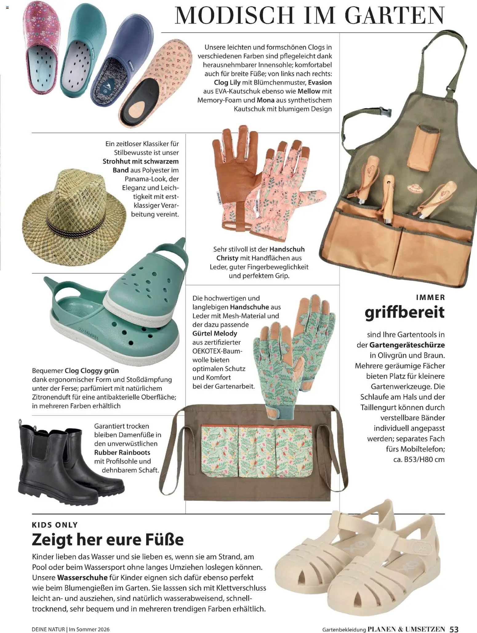 Dehner Prospekt 	 – gültig ab 17.04.2026 | Seite: 53 | Produkte: Wasser, Handschuhe, Gürtel